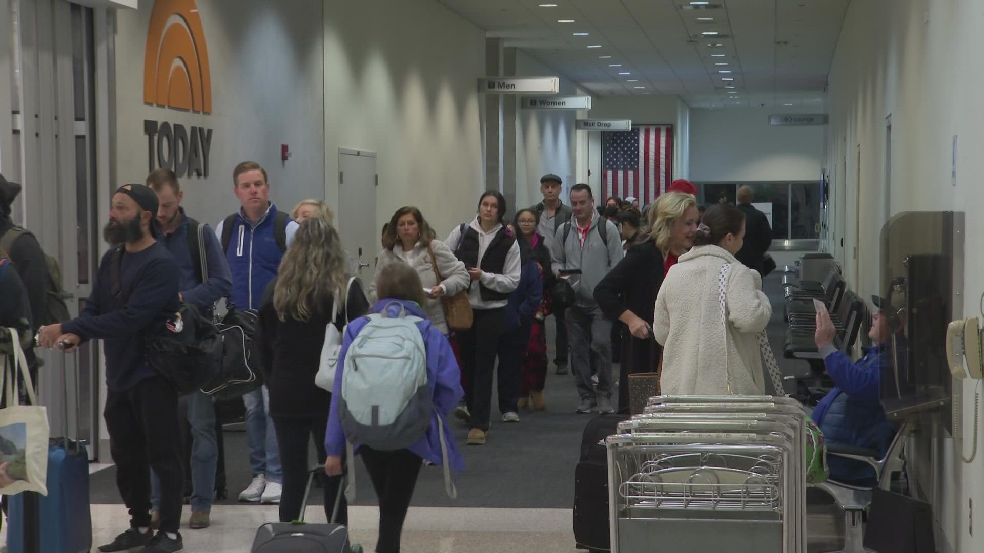 Airport officials expect this Thanksgiving week to be the third busiest since the year 2000.