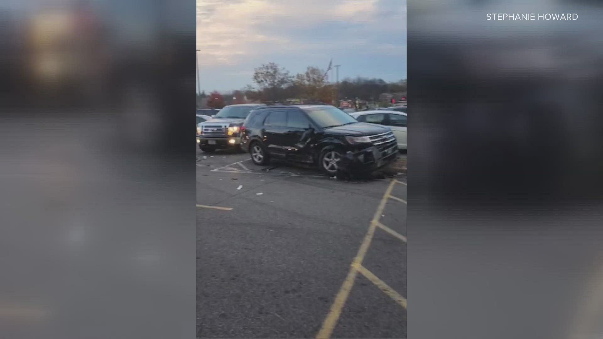 Louisville Metro Police said they were called to the Fern Creek Kroger on reports of a non-injury collision around 5 p.m. on Monday.