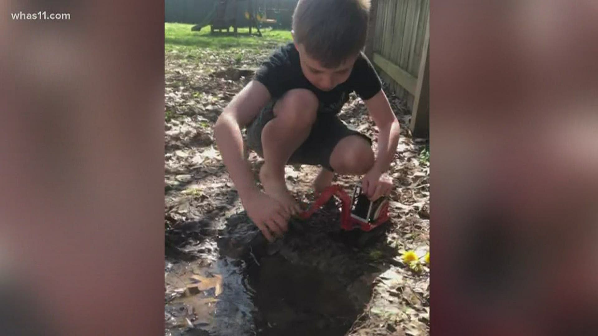 After a Jeffersonville boy broke one of his toys... he picked up the phone to call for help the person who answered wasn't whom you'd expect.