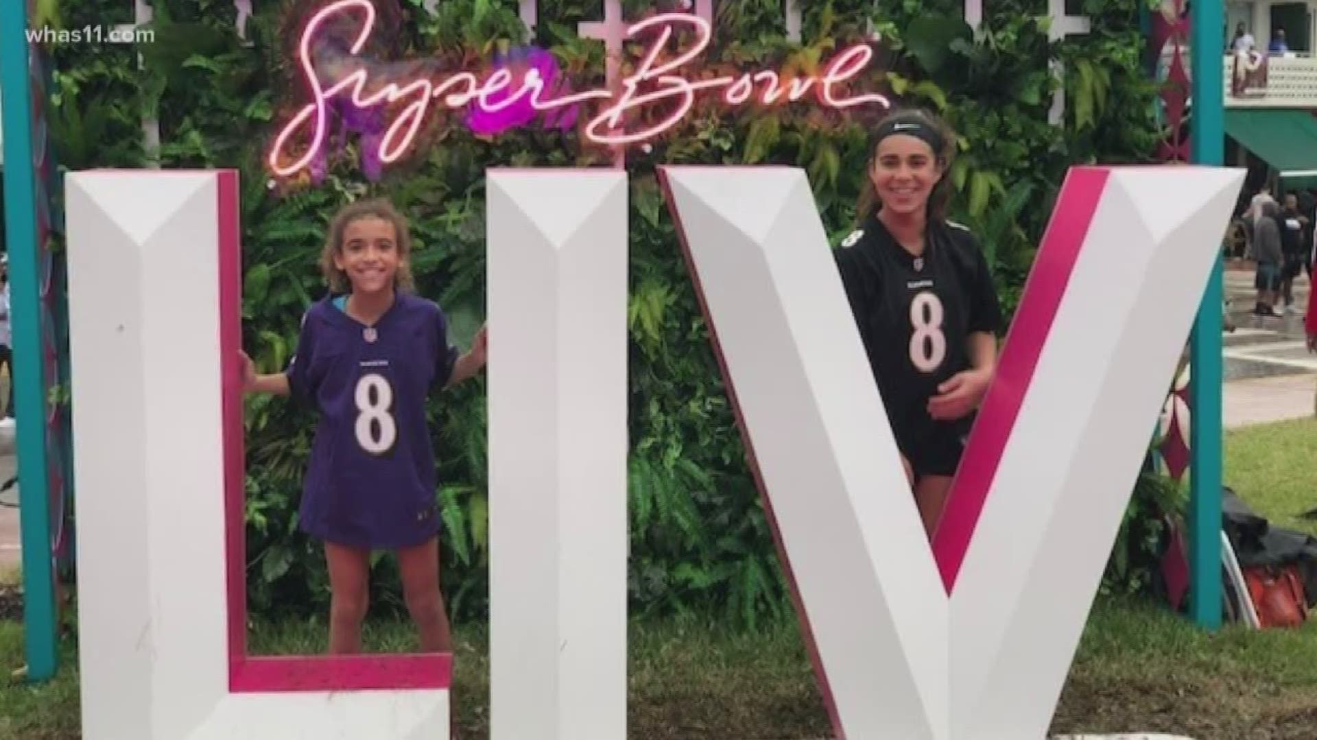Blakely Touche was selected to represent her favorite team the Baltimore Ravens in the NFL's "Next 100" Super Bowl ad.
