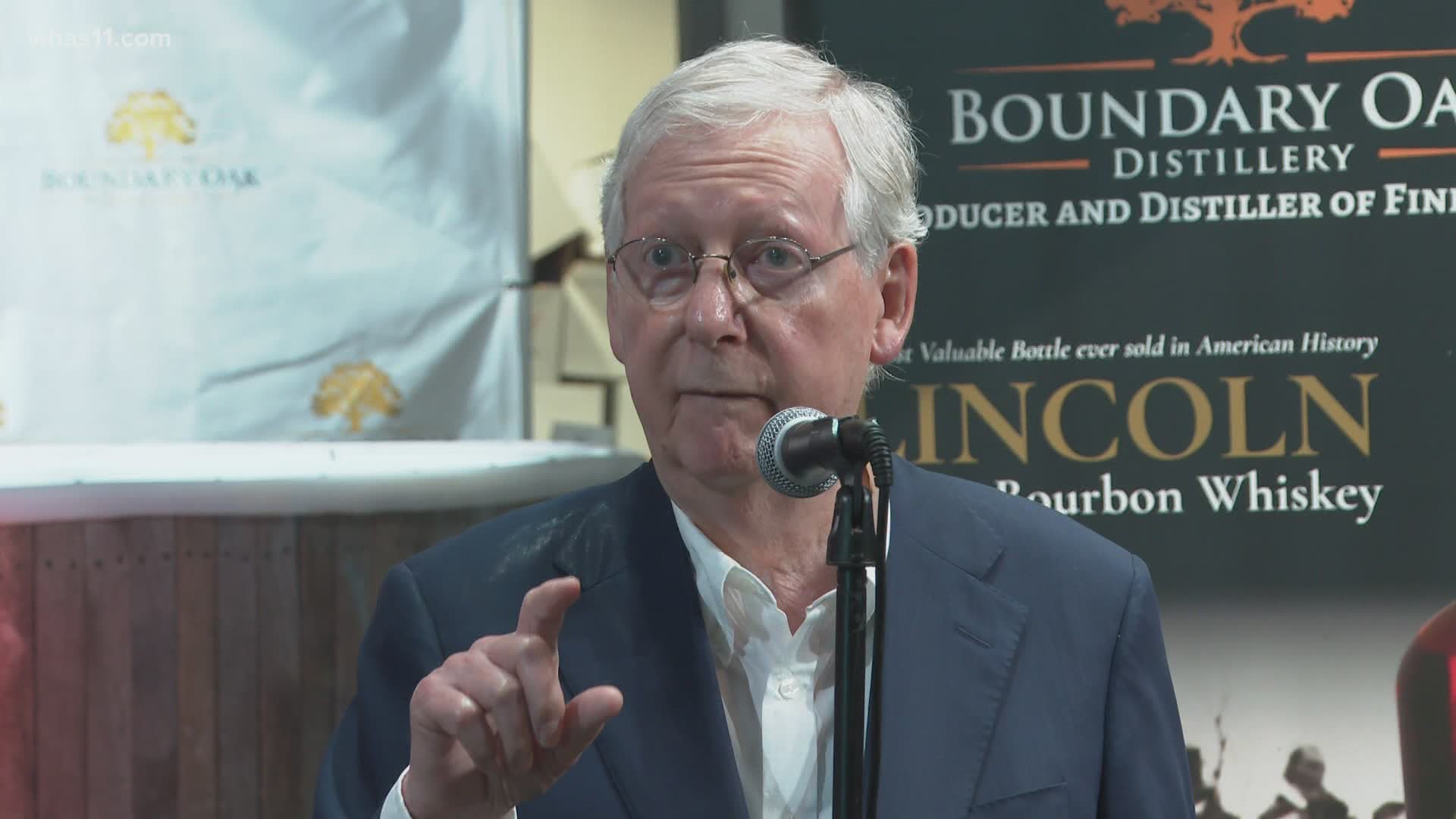 Senate Majority leader Mitch McConnell said Kentucky has only spent six percent of the money from the first coronavirus aid package.