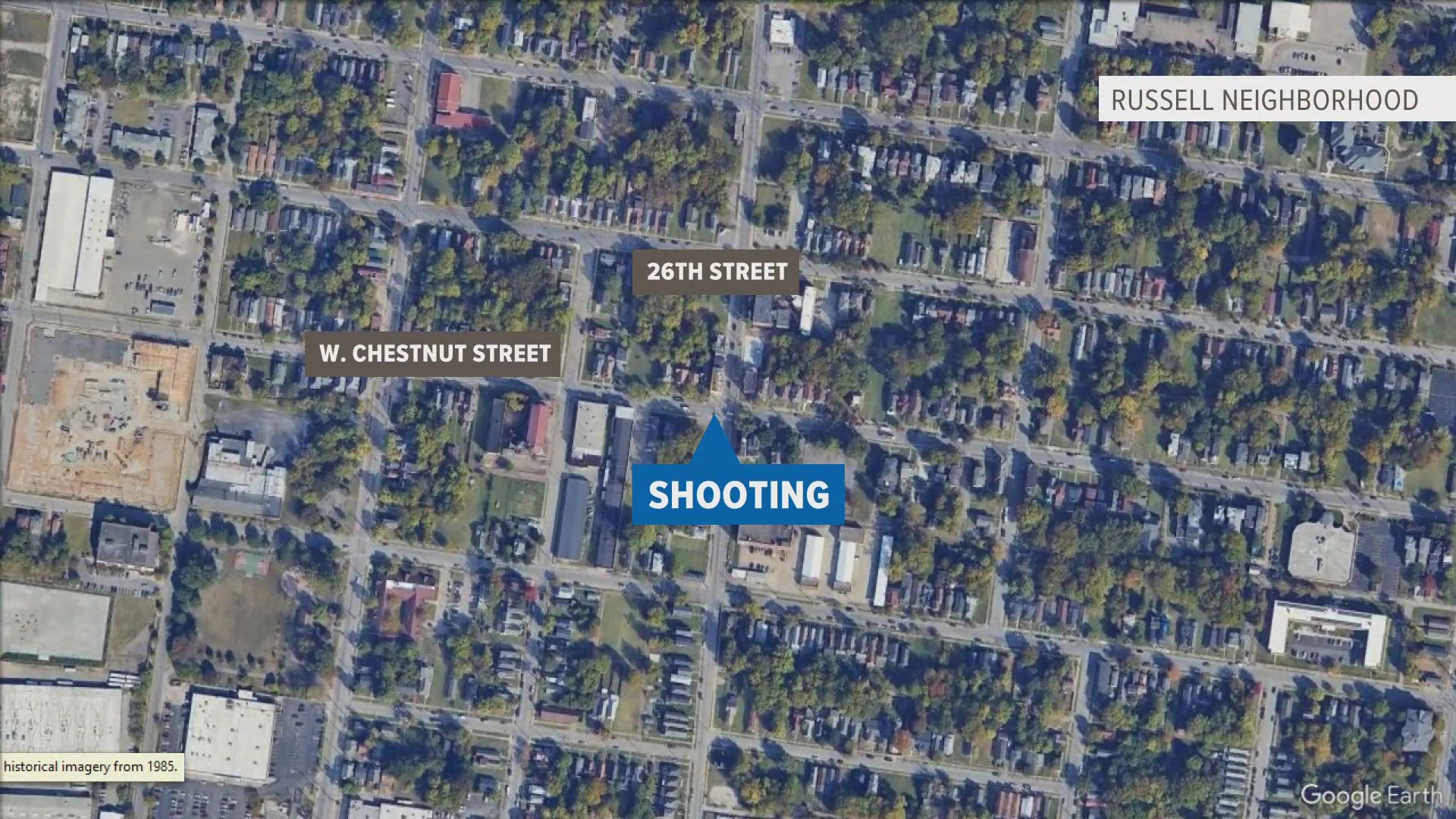 A man is in the hospital after he was shot early Tuesday morning in the Russell neighborhood.