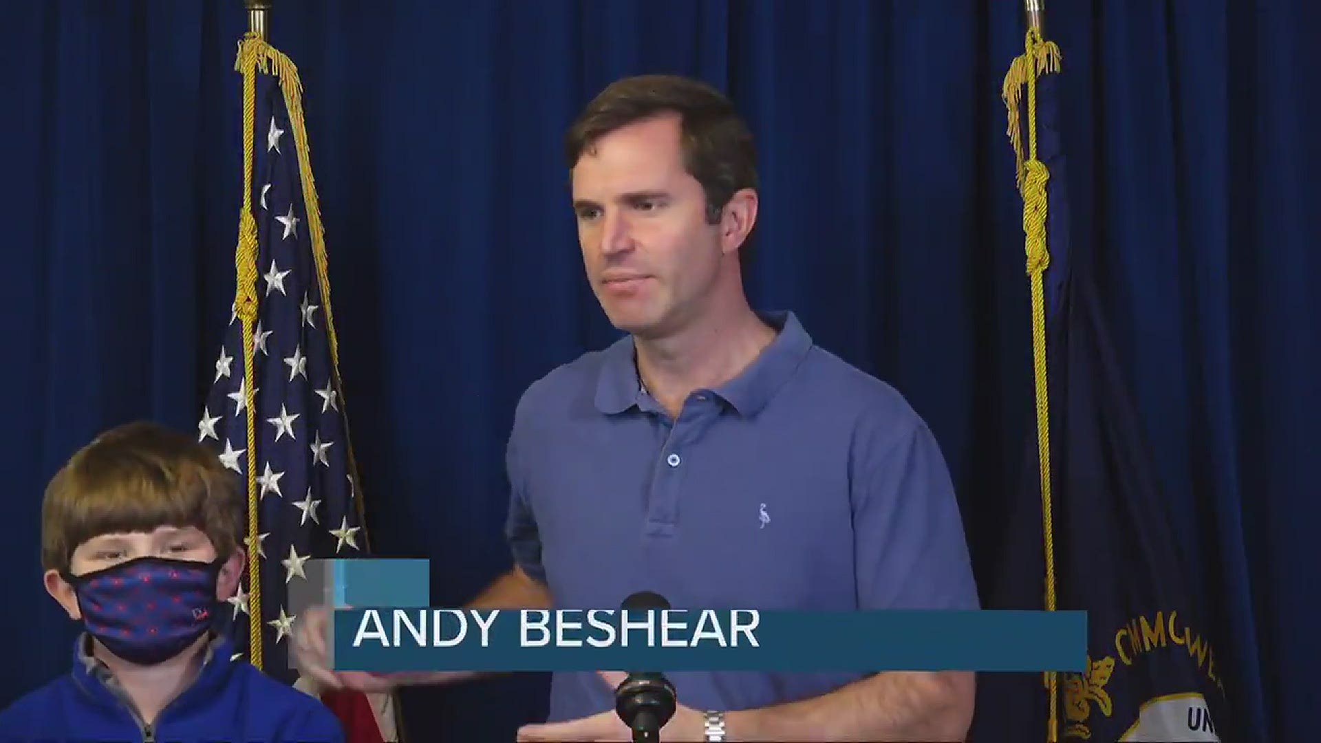 Beshear and his family were potentially exposed after a member of his security detail learned he tested positive on Saturday.