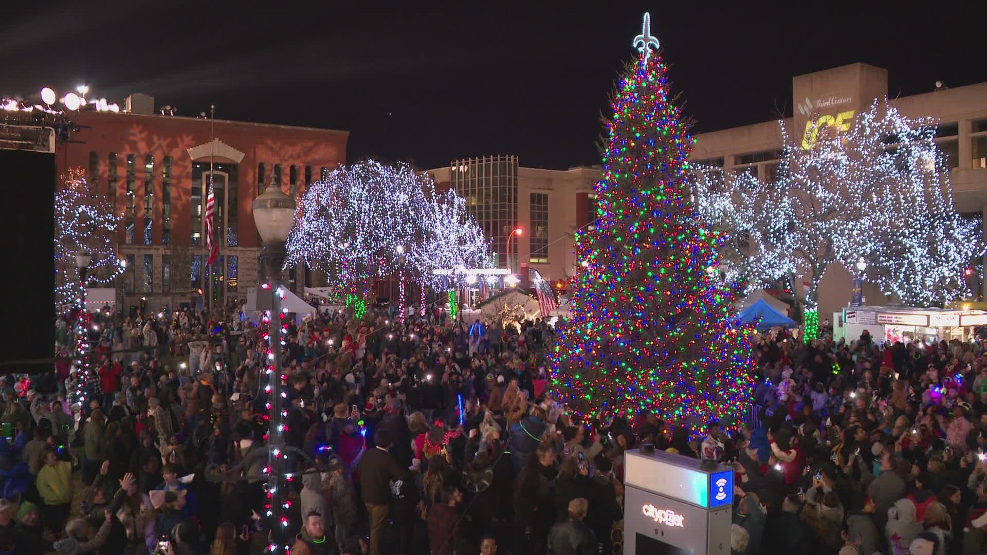 Hundreds attend the 42nd annual Light Up Louisville