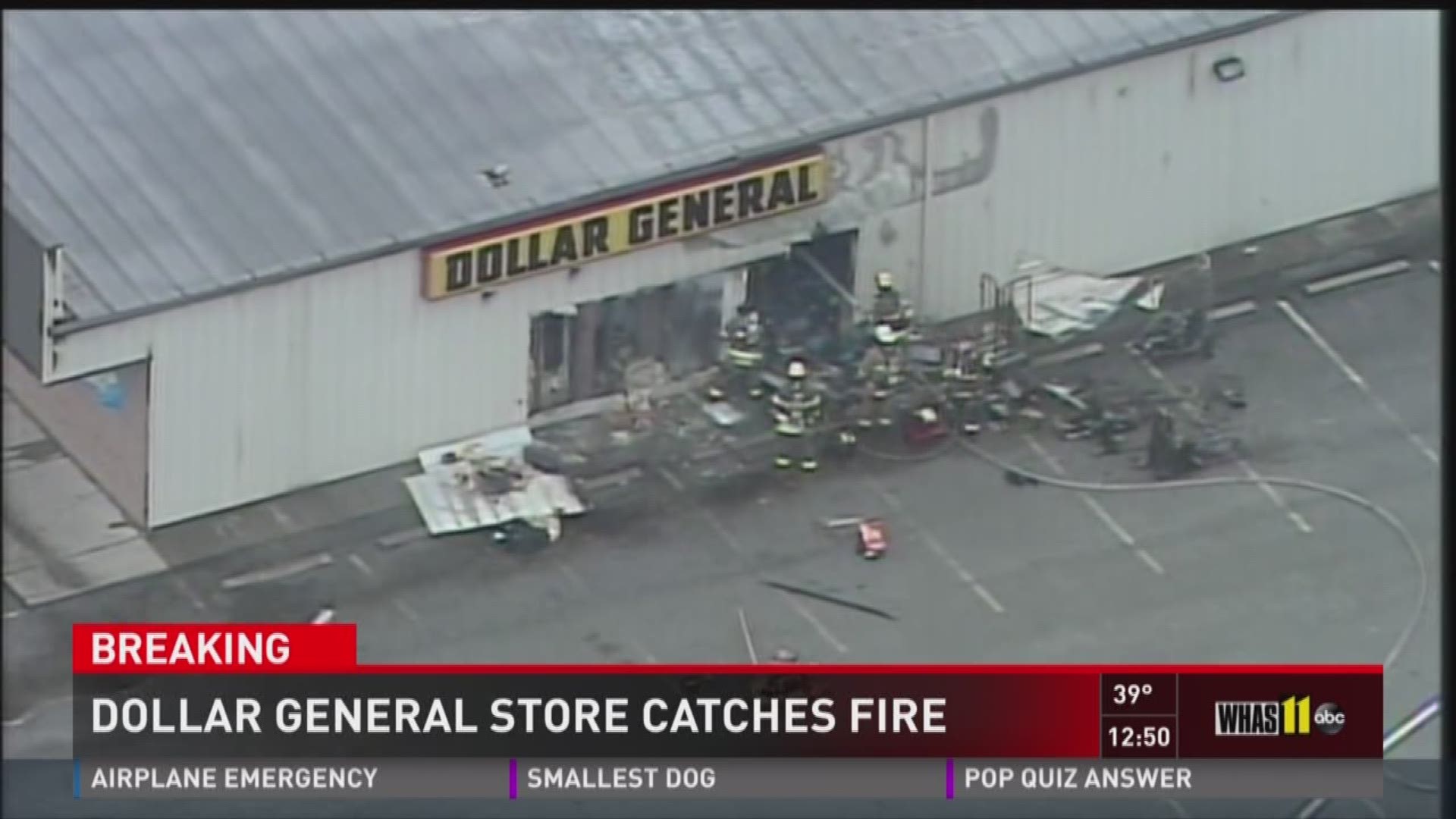 Dollar General store catches fire