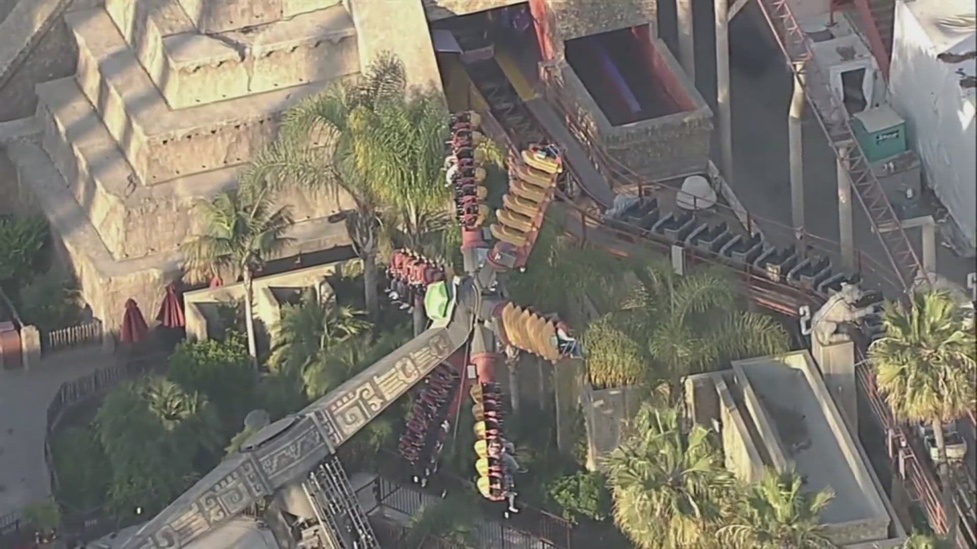 22 people had to be evacuated after being stuck on a ride at Knott's Berry Farm in southern California.