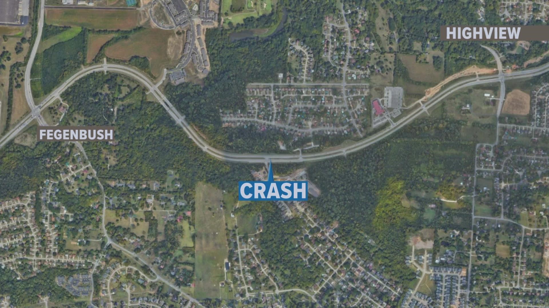 Louisville Metro Police said the accident occurred on South Hurstbourne Parkway near Vassel Road in Highview.