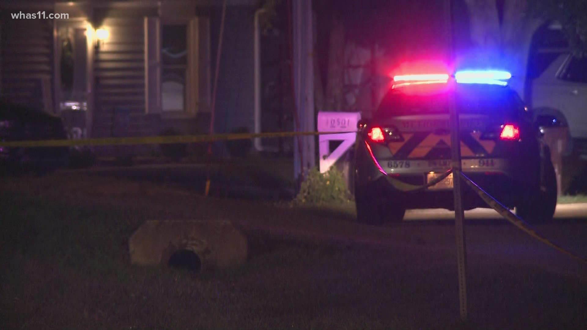 Louisville Metro Police said a woman was killed and a man was injured in a shooting around 12:45 a.m. Friday.