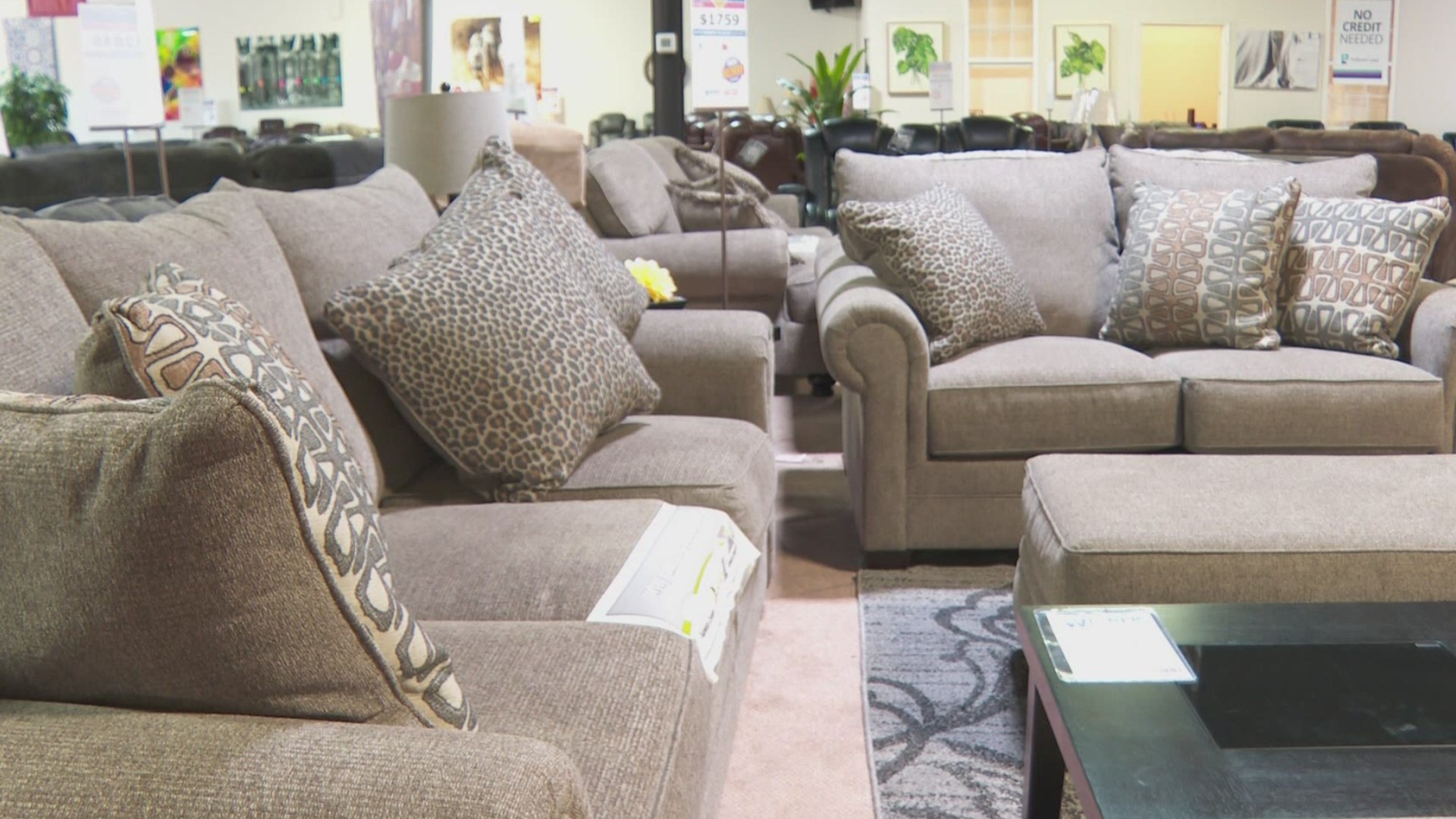 The furniture industry is the latest business facing delays related to the pandemic. Local shops say it takes weeks or even months to fill orders.
