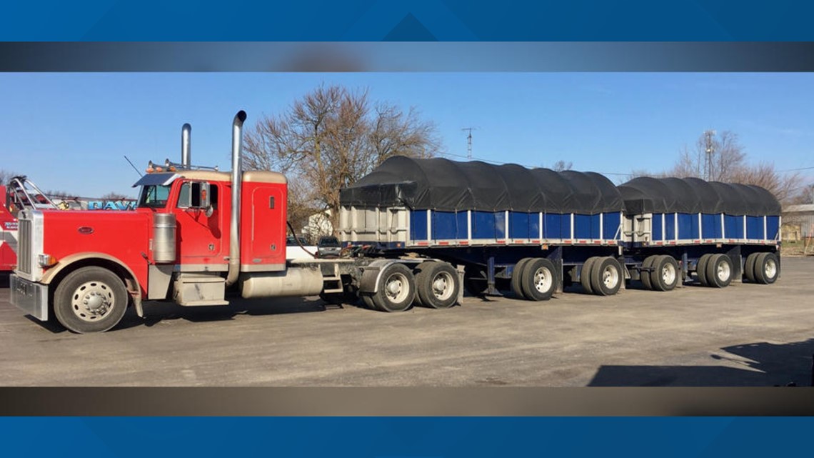 ISP Illegal semi tips scales at more than 96,000 pounds overweight