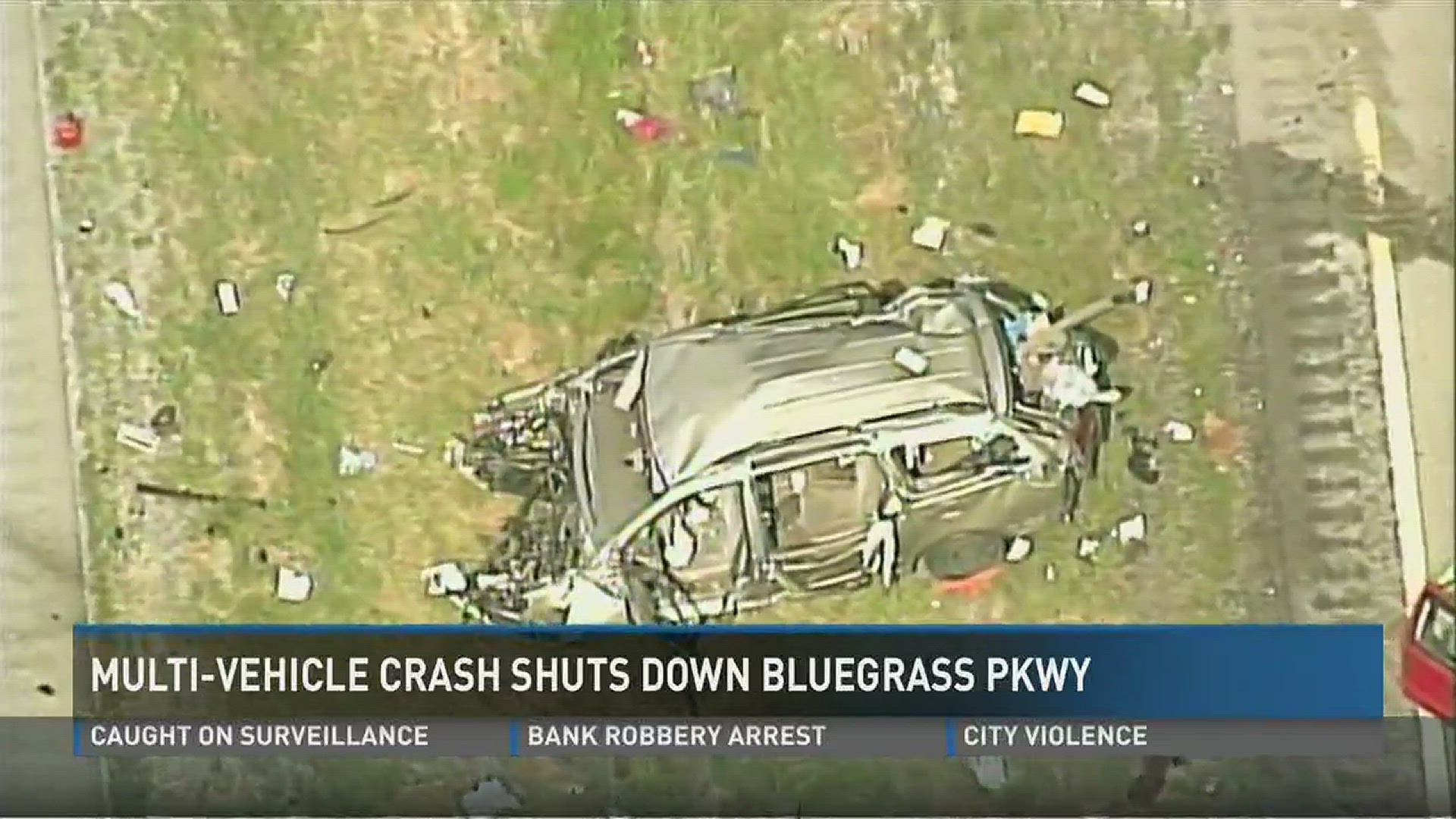 Multi-vehicle crash shuts down Bluegrass Pkwy