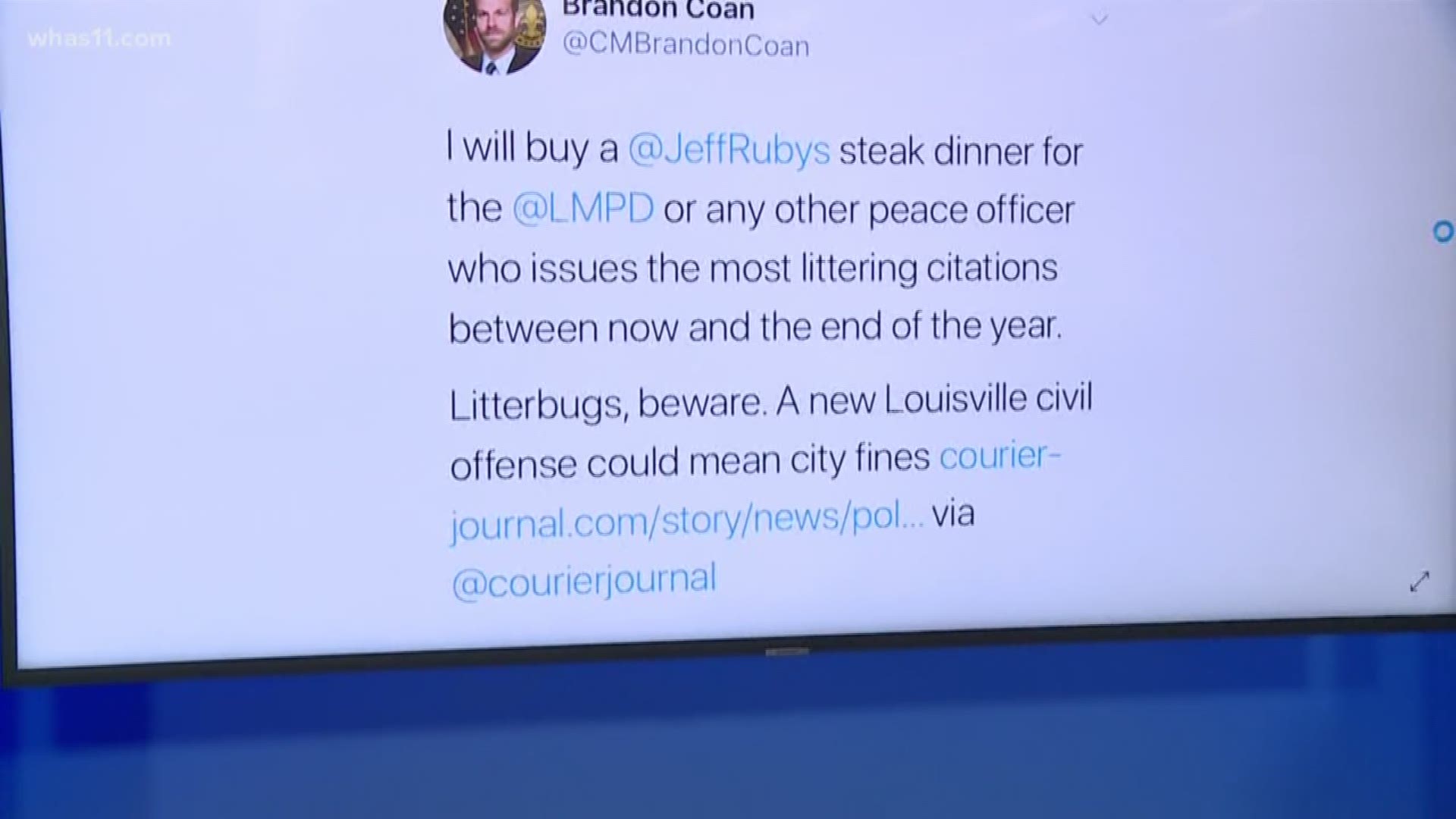 A new ordinance will treat littering as a civil offense, and one metro councilman's tweet about the push is facing criticism.