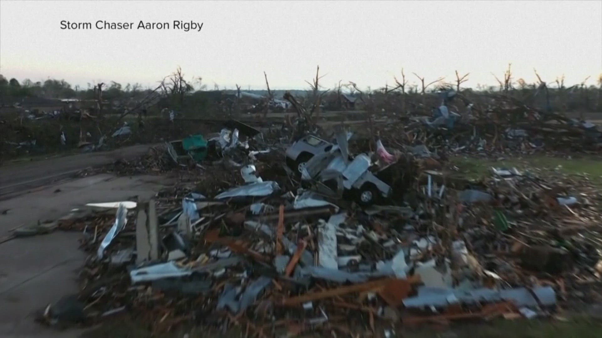 The National Weather Service says a deadly EF-4 tornado destroyed much of Rolling Fork, Mississippi Friday night.