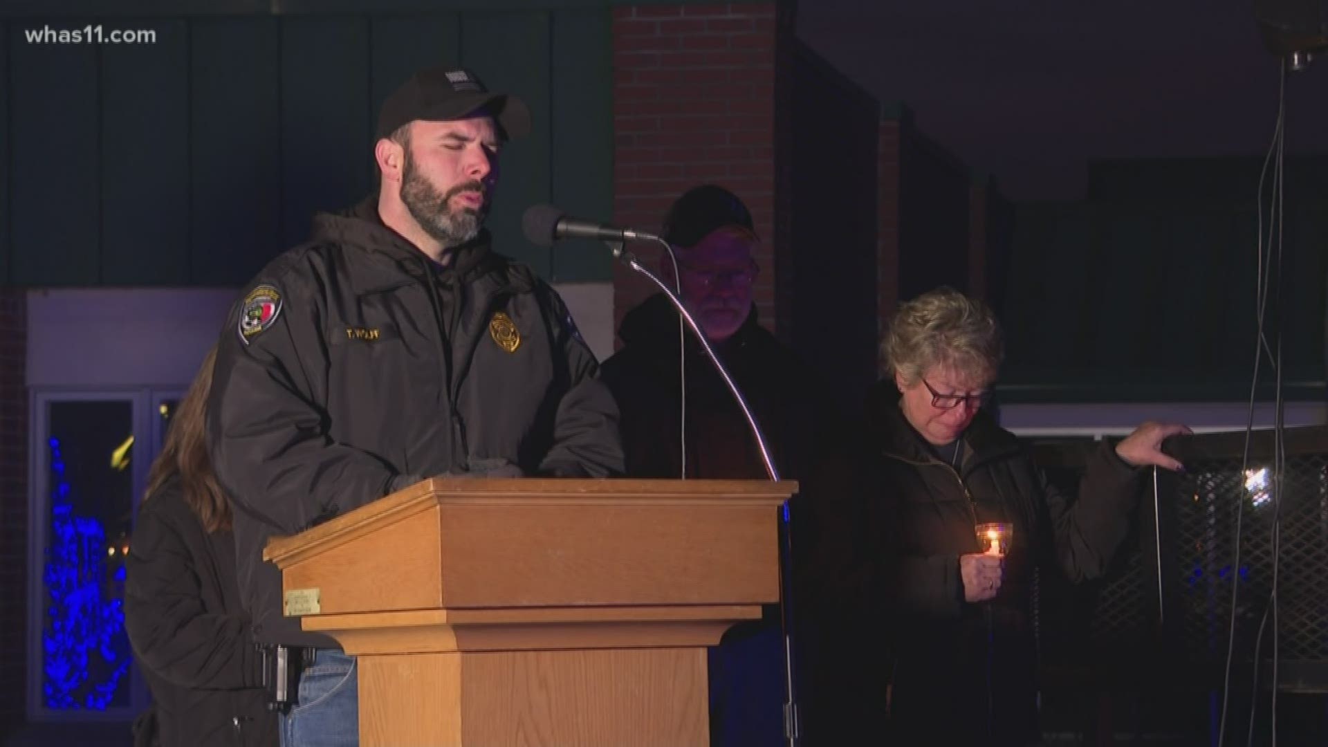 Sgt. Bertram was honored in Charlestown, Ind. one year after he was killed during a police chase.