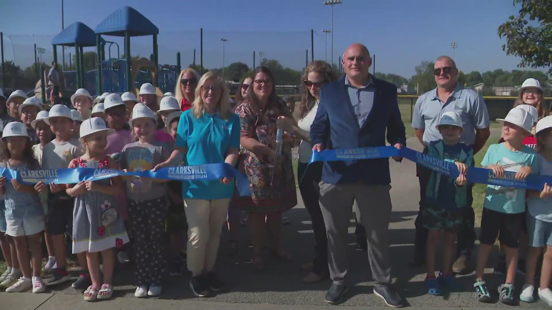 It's a picture book which families and young children can enjoy while traveling along a walking path around the Little League Fields in Clarksville.