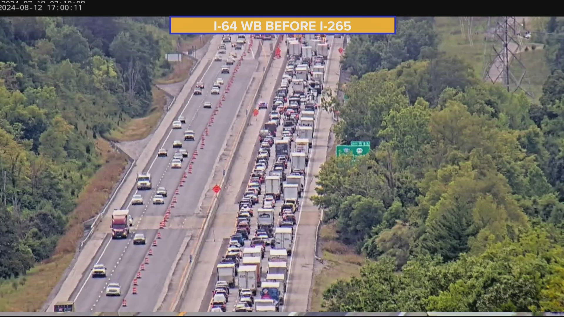 Traffic backed up on I-64 westbound after serious crash | whas11.com