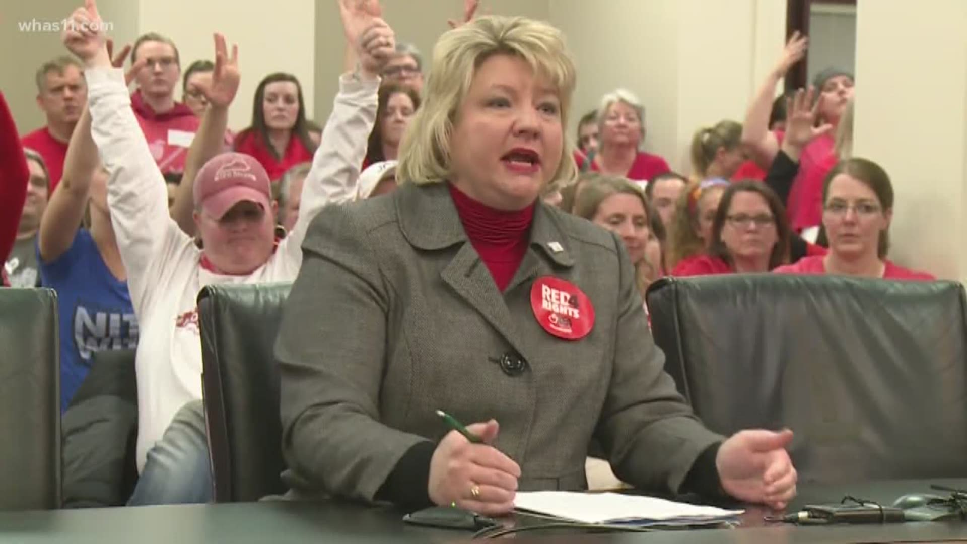 Teachers' voices dominated Kentucky's Capitol.