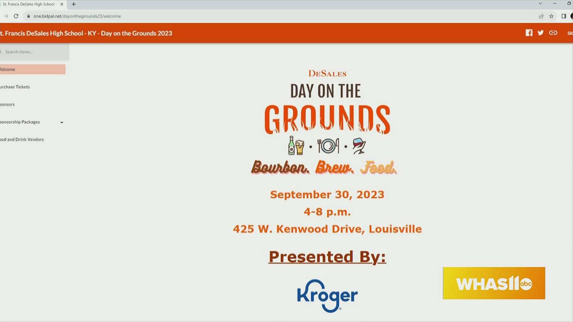 DeSales High School is gearing up for a day of Bourbon, Food and Fun. Day on the Grounds is coming up September 30th. Proceeds benefit the tuition fund.