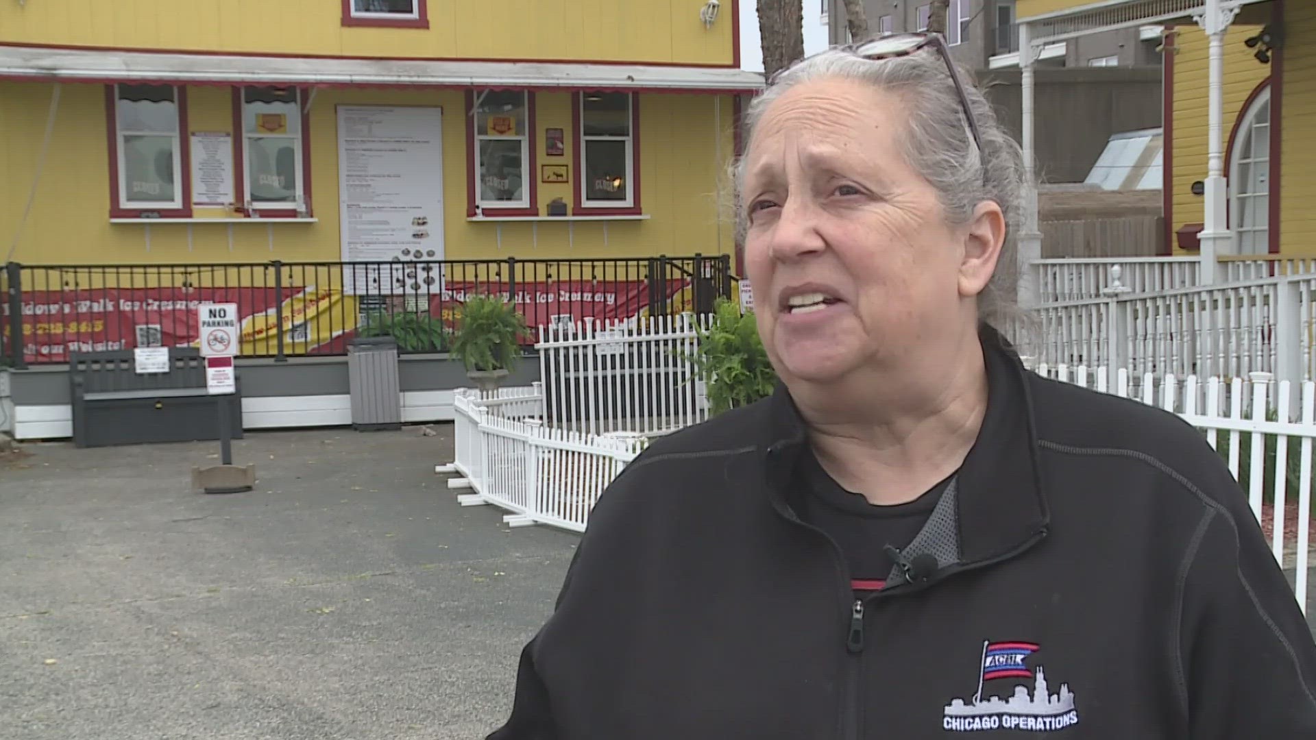 Widows Walk Ice Creamery owner Jill Dodson is trying to not melt under the pressure.