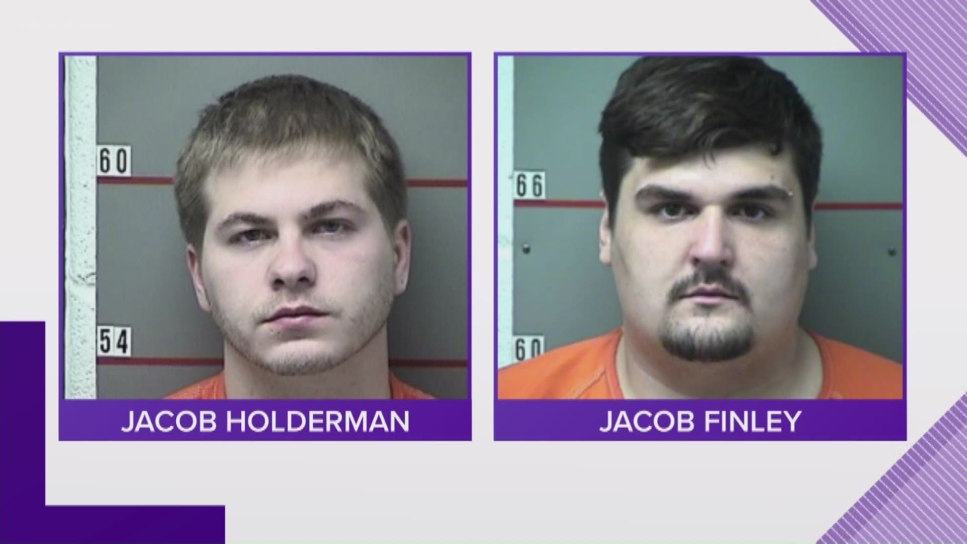 Police say two men are facing charges after trying to break-in an elderly woman's home in Grayson County, Kentucky.