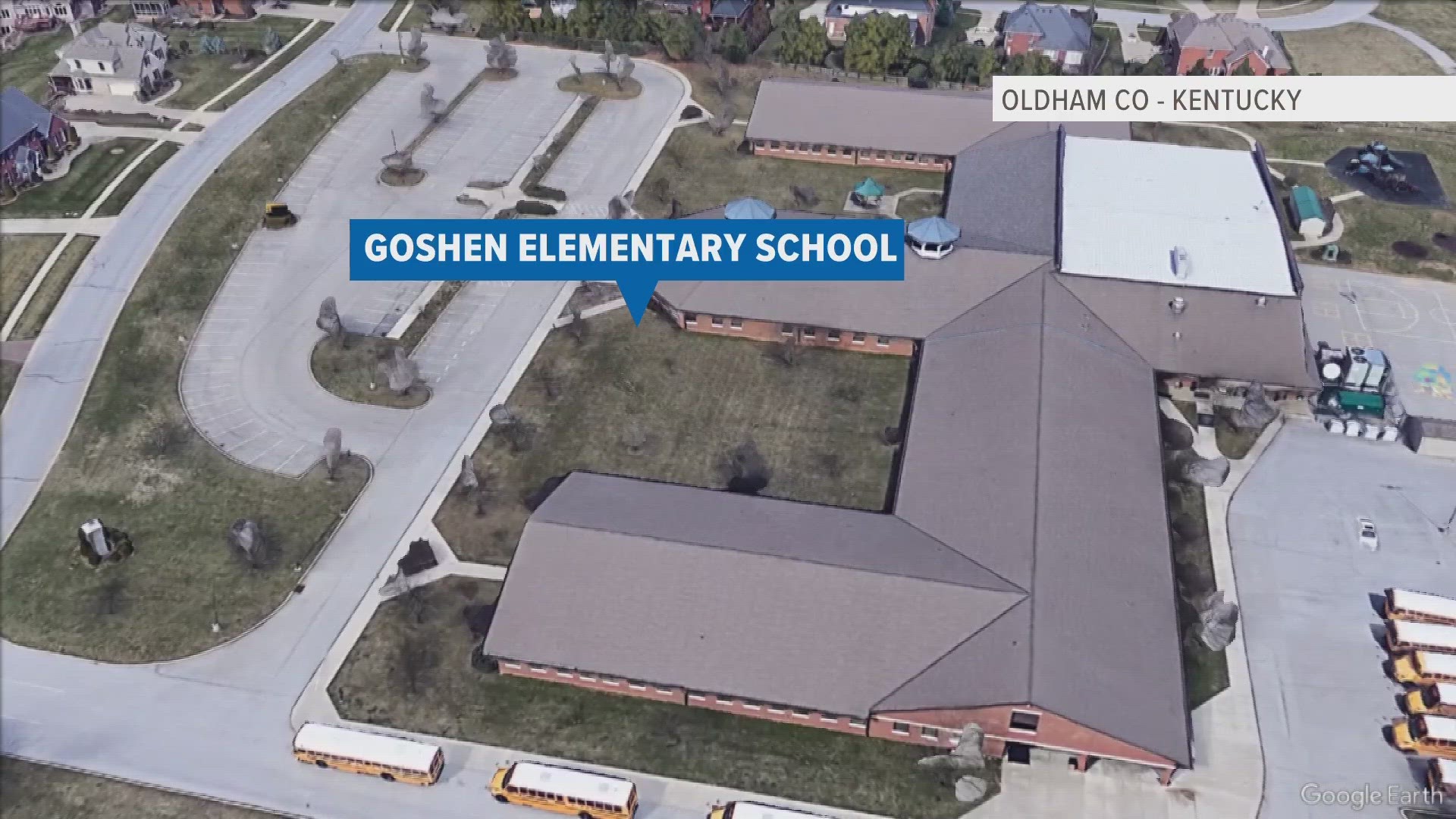 Goshen Elementary is left needing some repairs after authorities say a driver used his car to break into the building Saturday night.