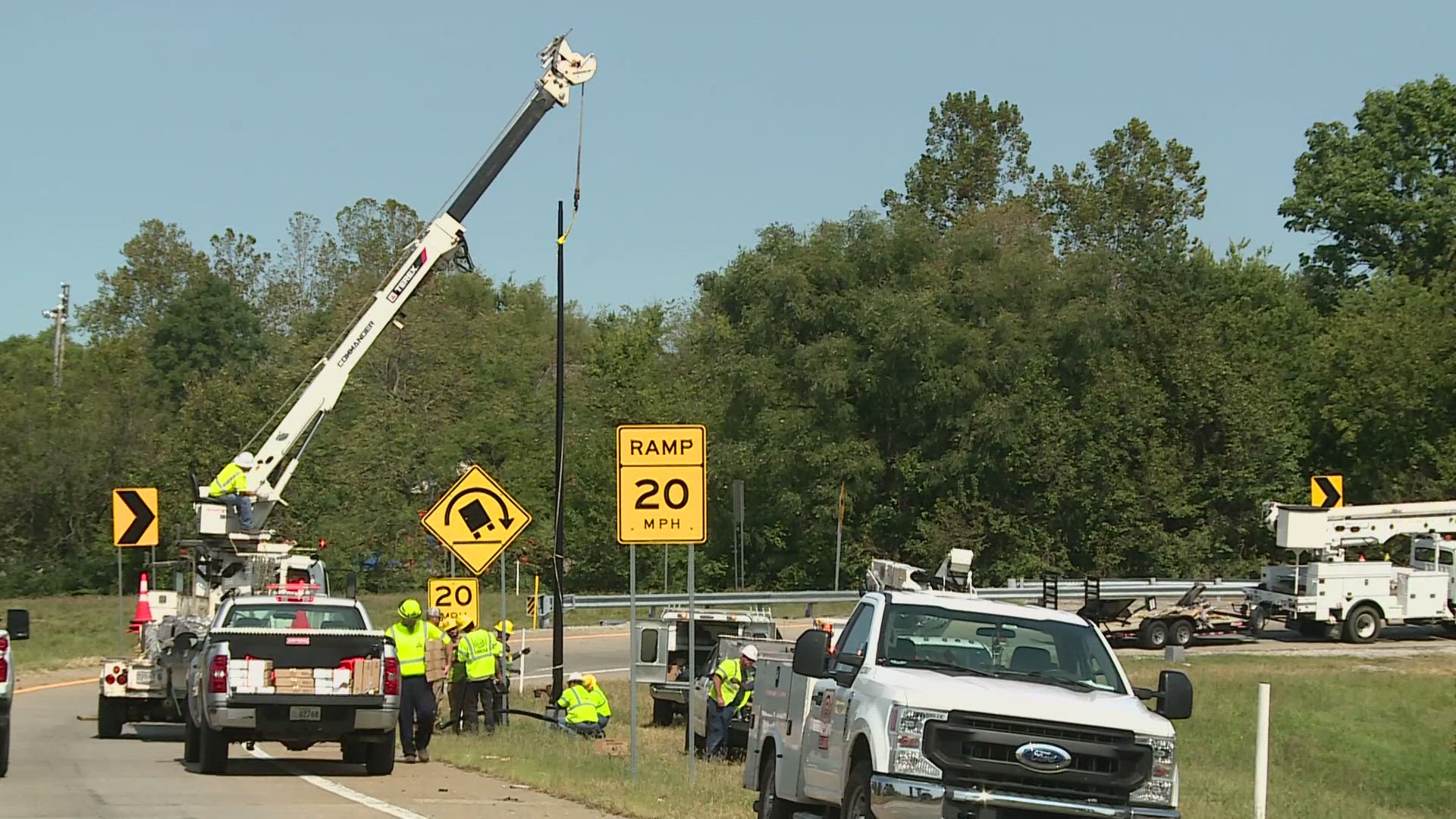 The Kentucky Transportation Cabinet has been working to restore lighting to stretches of highway in the Louisville are left in the dark following copper wire theft.