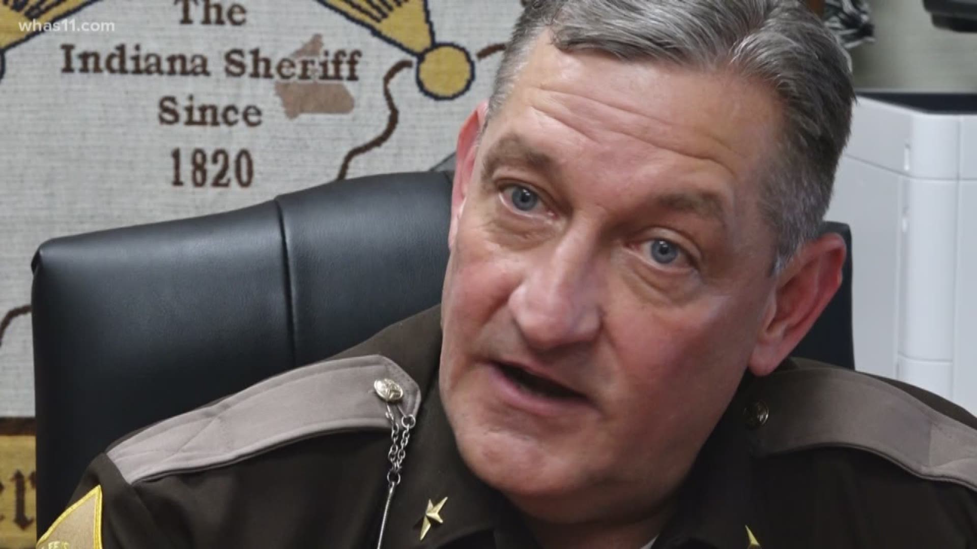 Sheriff Jerry Goodin is putting handcuffs on anyone who uses or sells in Scott County, Ind., and since he took office in January, his office has been busy.