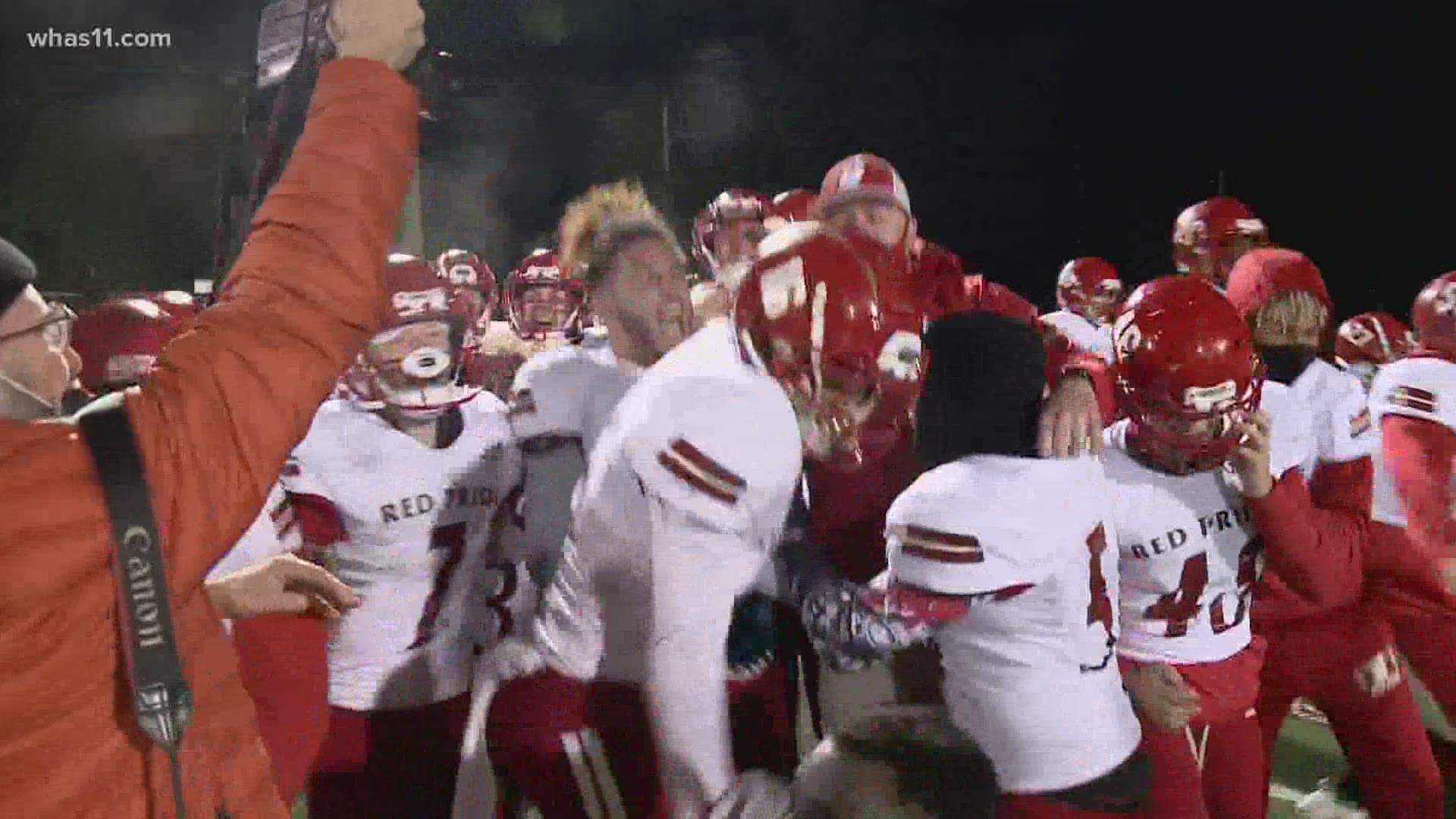 Jeffersonville pulled off the upset over Floyd Central, who had previously beaten them this season, winning 35-28.