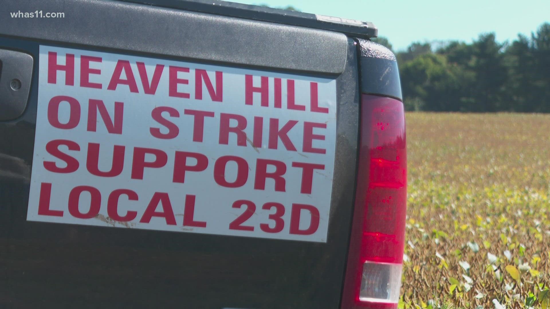 After 6 weeks of strikes, Heaven Hill said they have reached an impasse with the union representing employees. Workers are still hoping for negotiations.