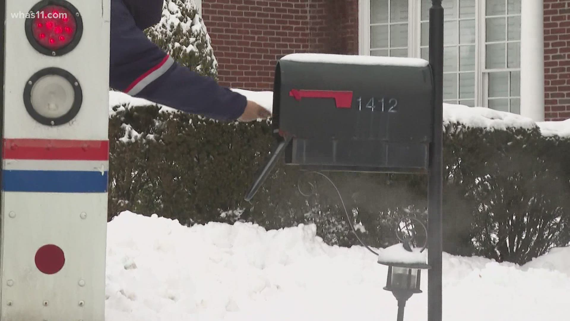Complaints pile up as mail delivery falls behind due to winter weather.