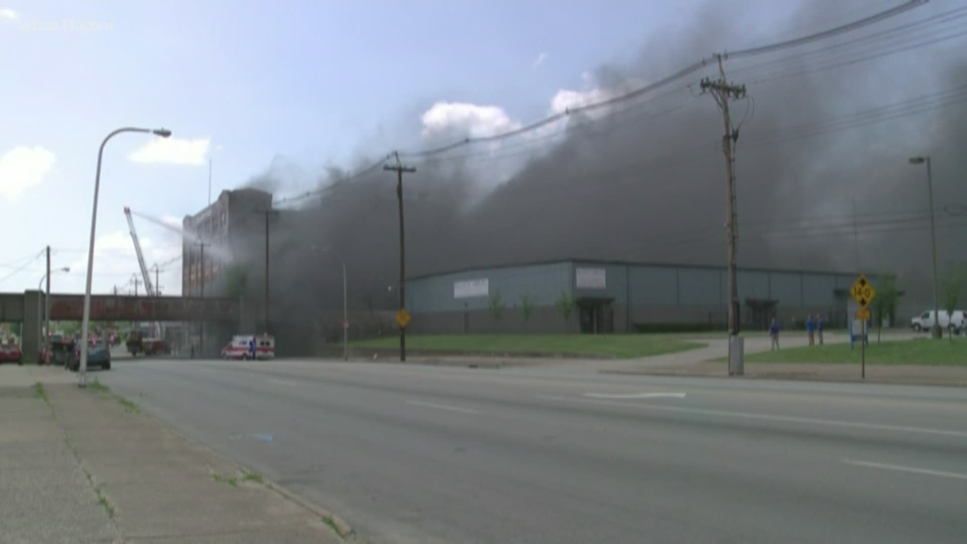 Officials are looking to determine the cause of a fire that happened at a five-story vacant warehouse in West Louisville.