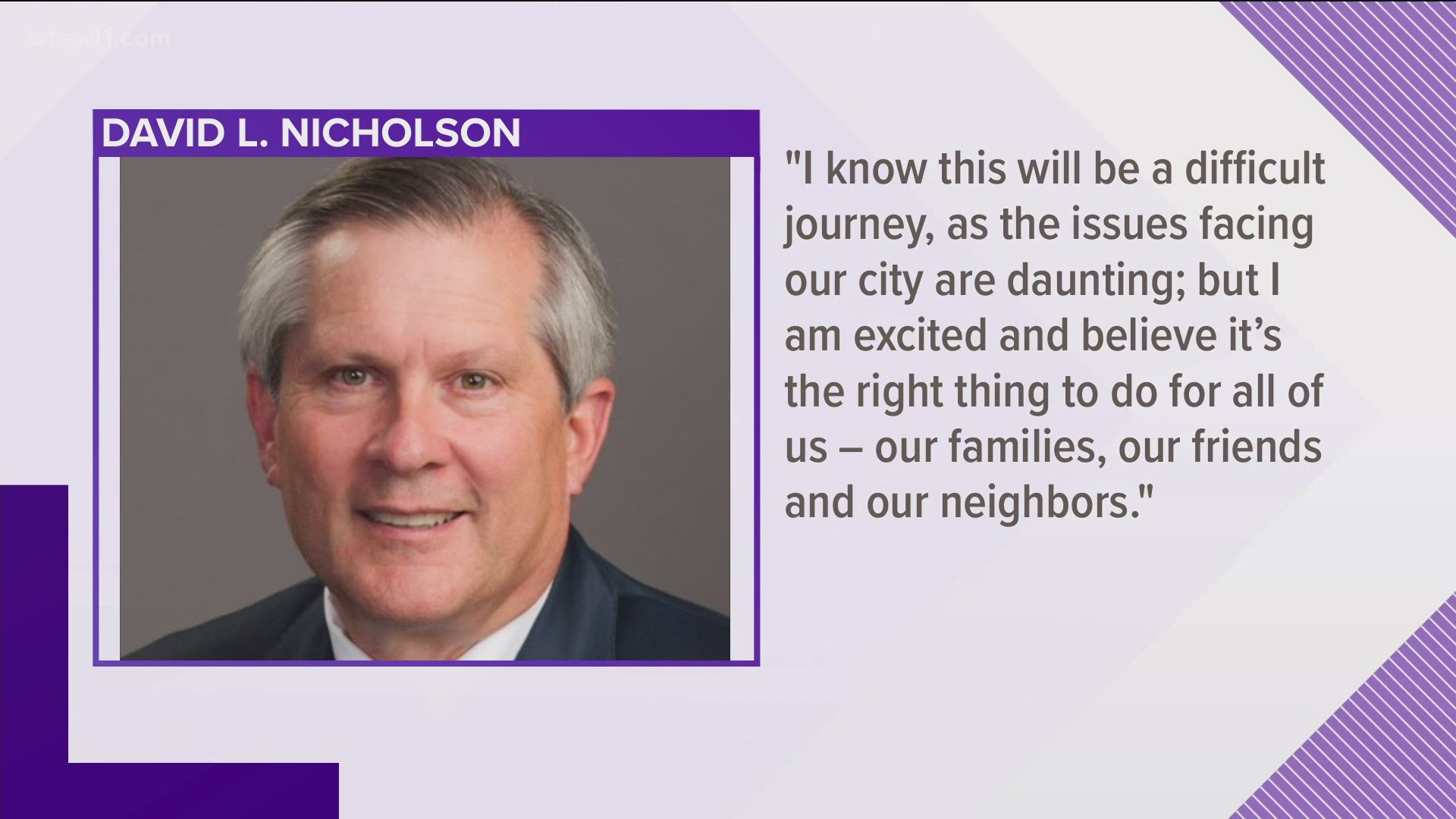Jefferson County Circuit Court Clerk David Nicholson is joining a crowded field vying for mayor of Louisville.