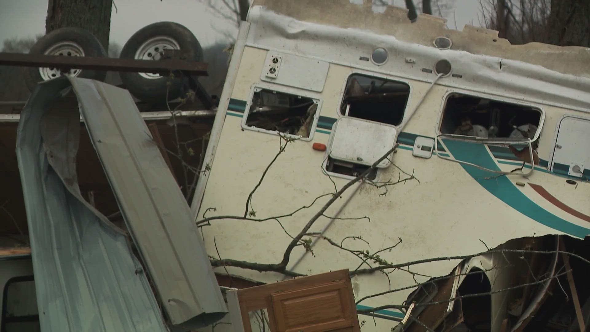 RV park destroyed after Oklahoma style tornado hits Madison Indiana