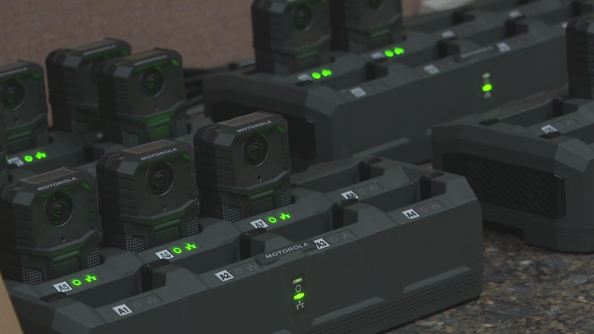 Sheriff John Ward says the money to afford the body cameras came from an anonymous donor, St. James Regional School and a grant through WesBanco.