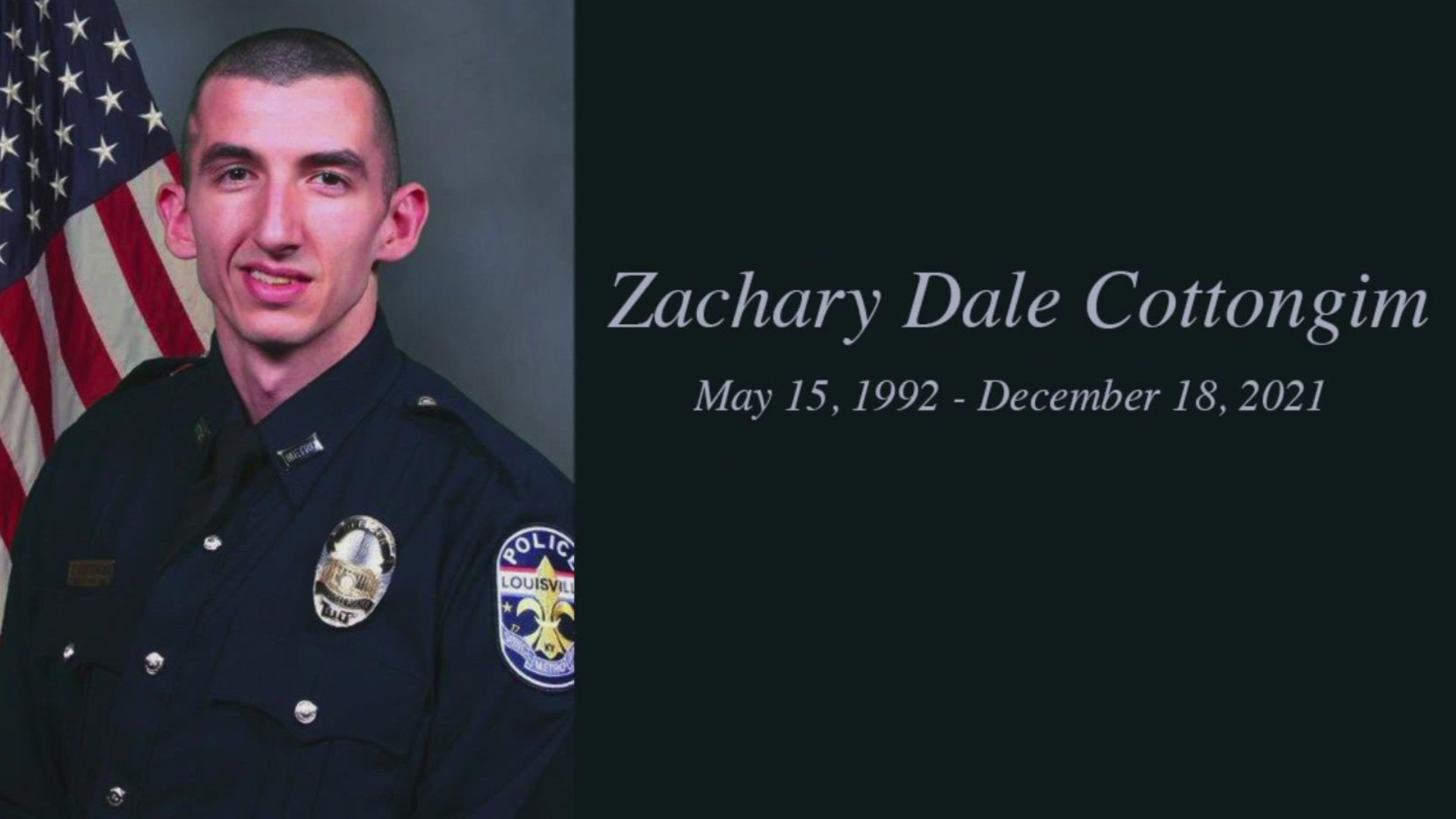 Wednesday, Officer Zachary Cottongim was laid to rest.