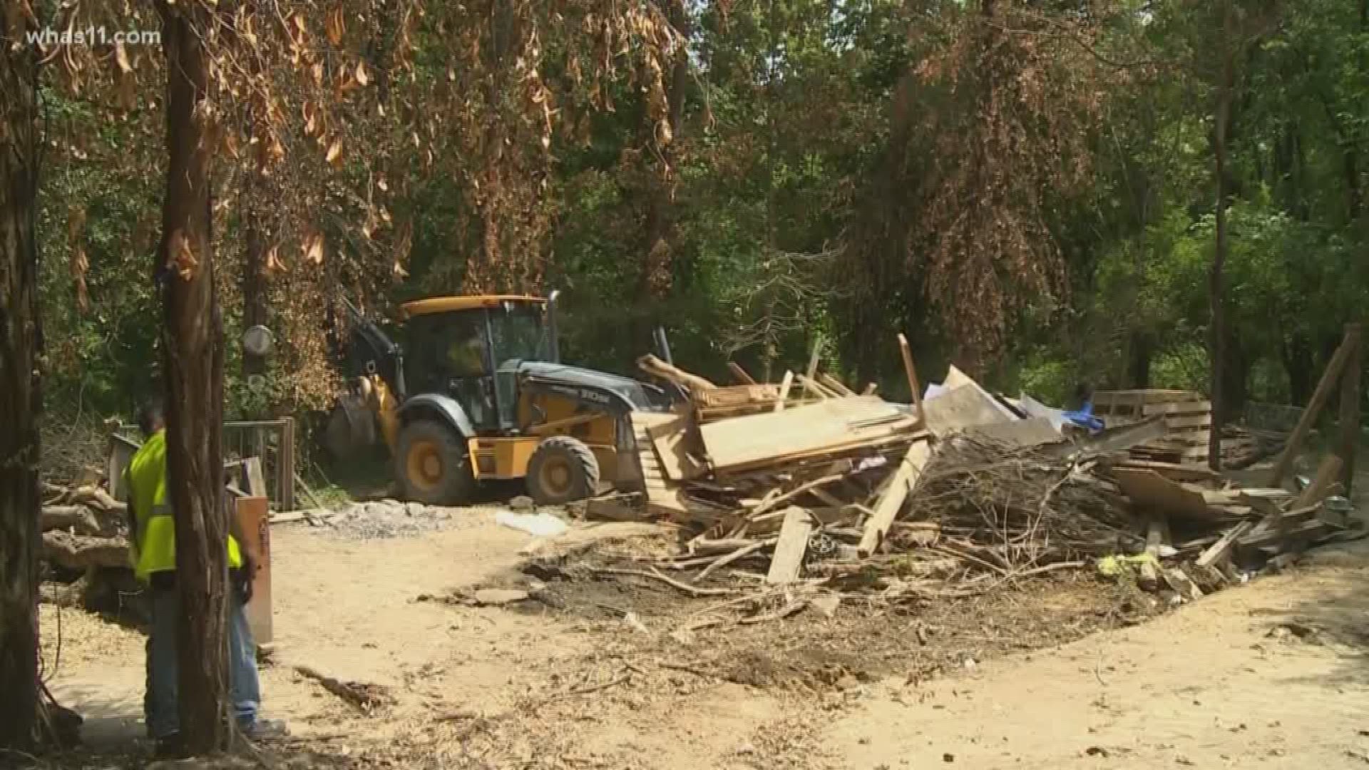 A group of homeless people in New Albany now left wondering about their next move after the city clears a homeless camp they say was unsafe and unsanitary.