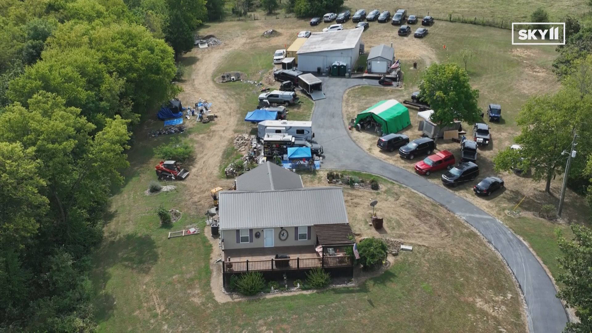 The FBI returned to the property off Whitesides Road after receiving tips this week. This is a familiar property in the case.