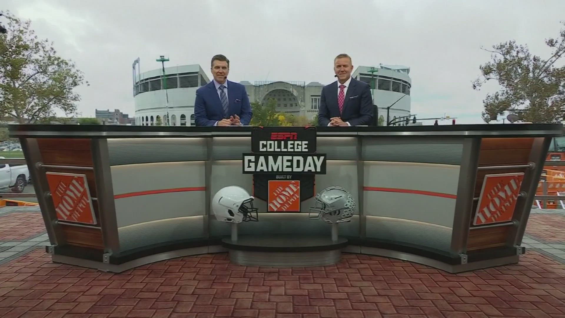 ESPN College GameDay anchors Rece Davis and Kirk Herbstreit preview Week 8 matchups on ABC from Ohio State in Columbus, Ohio.