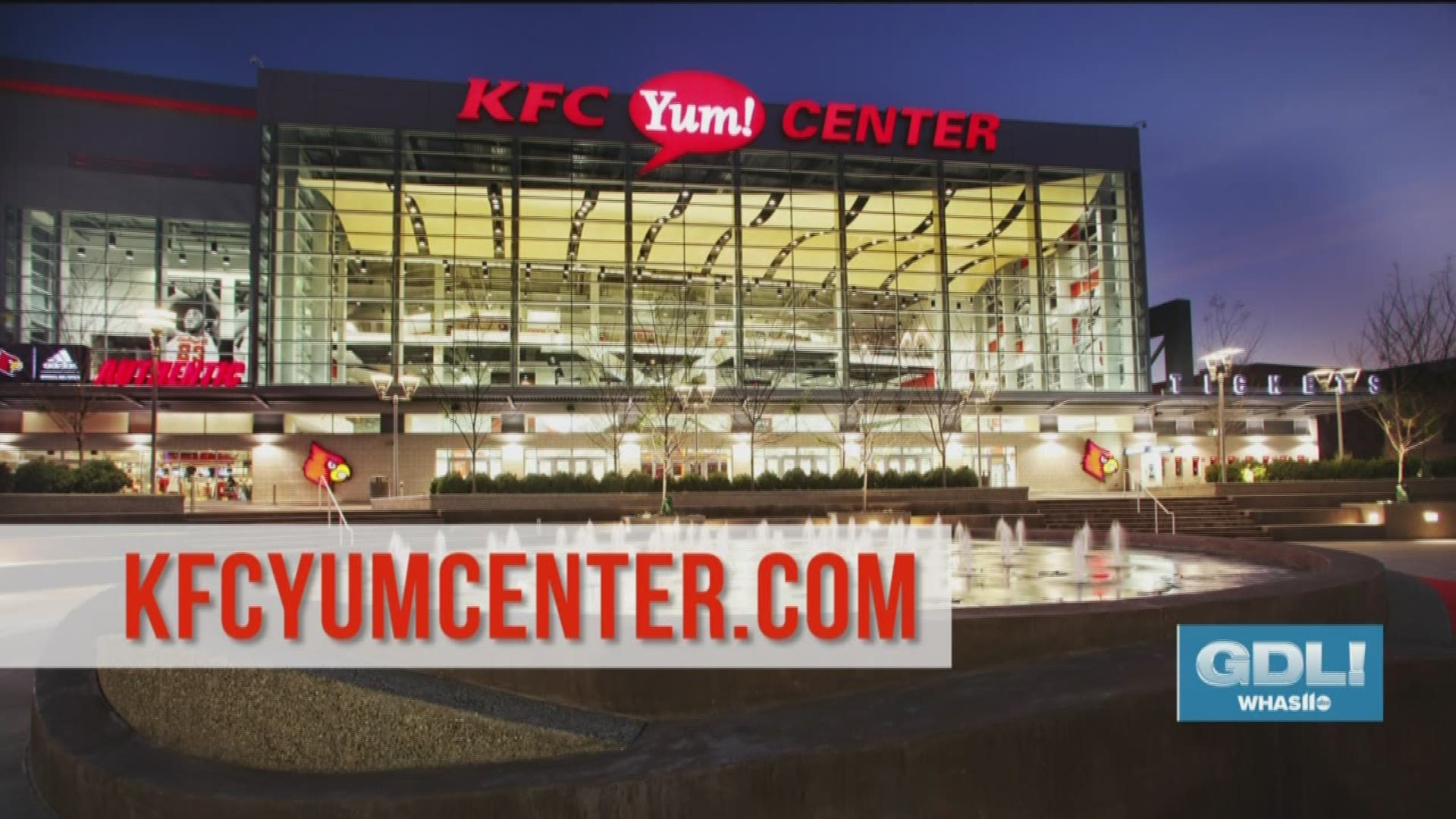 To check out all the upcoming events at the KFC Yum Center, go to KFCYumCenter.com.
