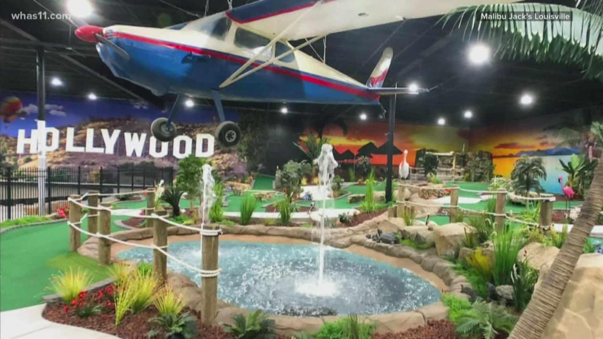 The new theme park has rides, bowling, a new mini golf course, virtual reality, go karts, and laser tag.