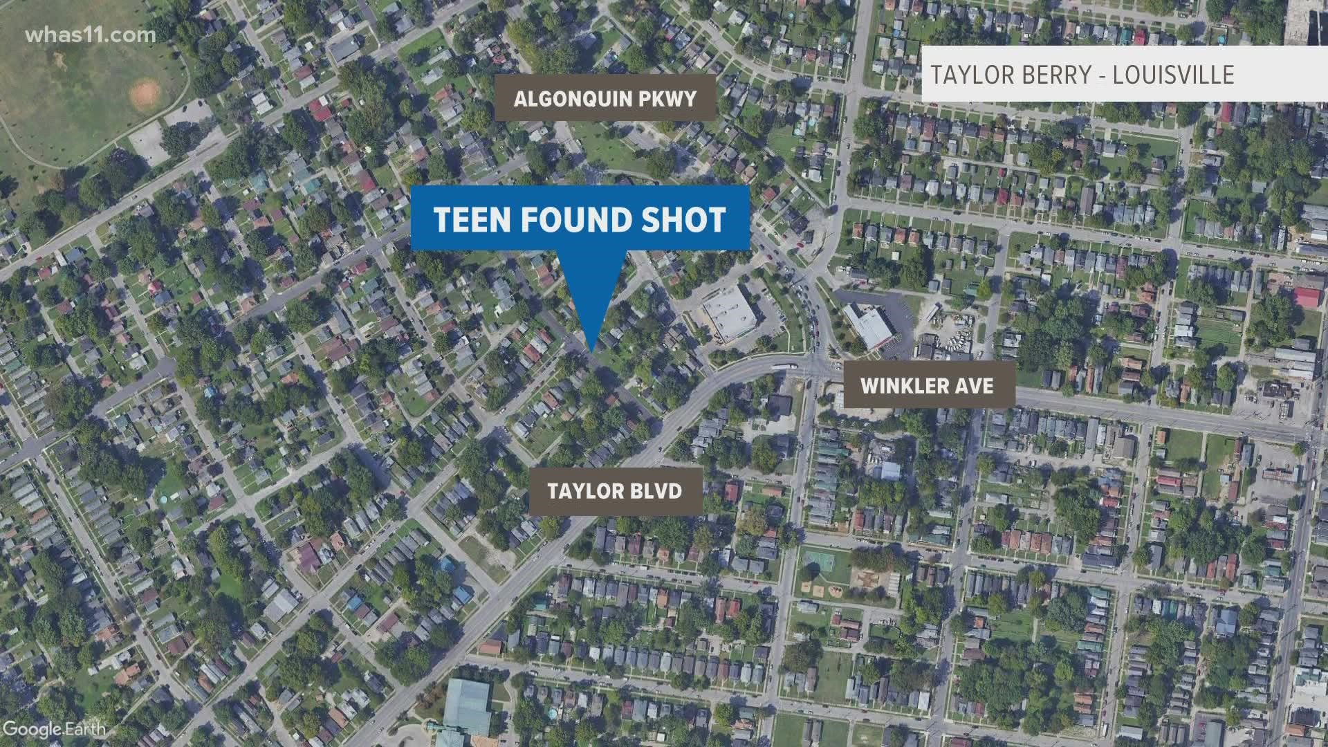 Police said a person believed to be in their mid to late teens was found shot in the 900 block of Euclid Avenue Saturday afternoon.