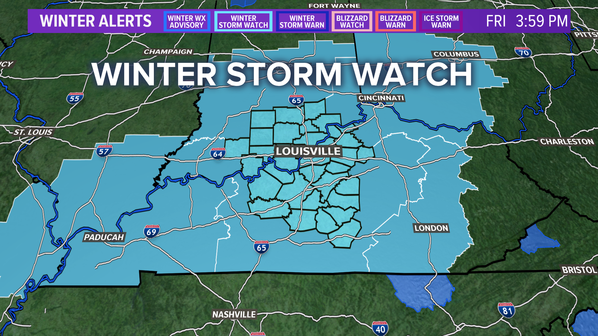 Winter Storm Warning in effect in Kentucky, Southern Indiana | whas11.com