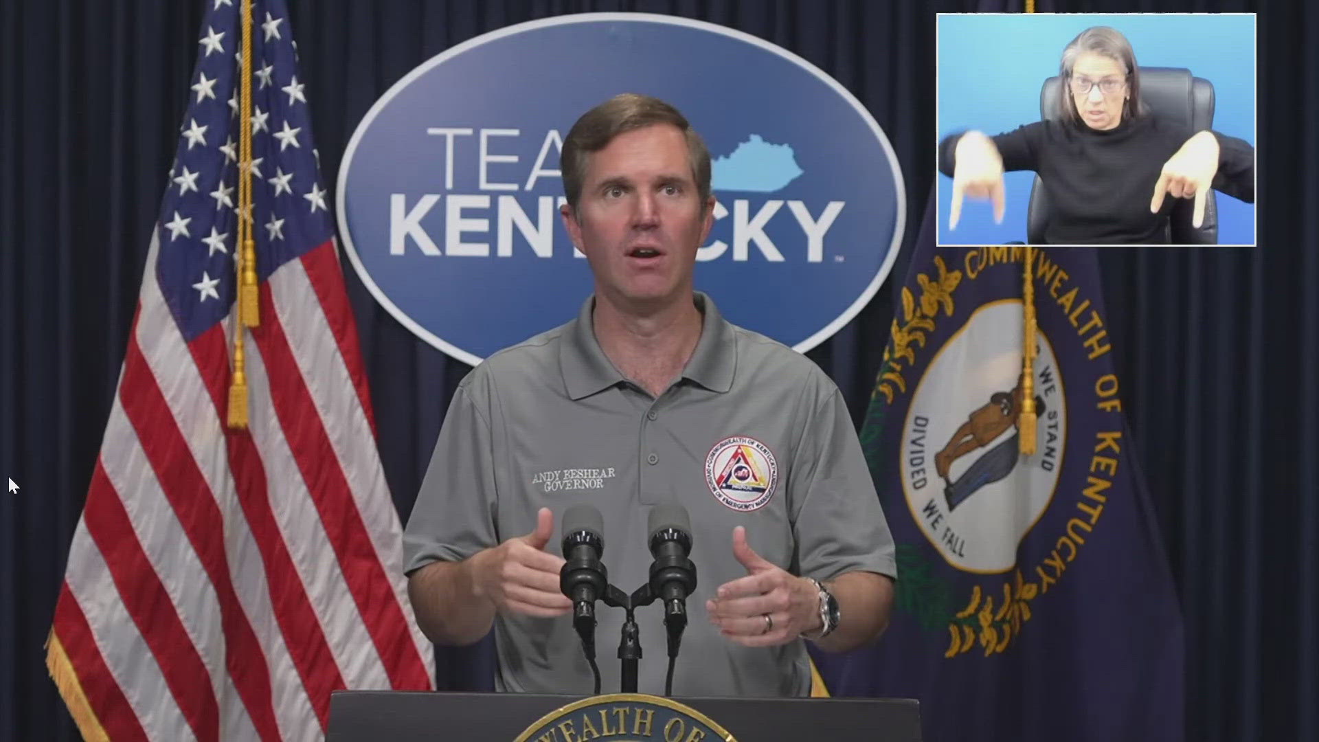 Kentucky Governor Andy Beshear gave a weather update-- saying the commonwealth's main concern right now is how this will impact travel on roads.