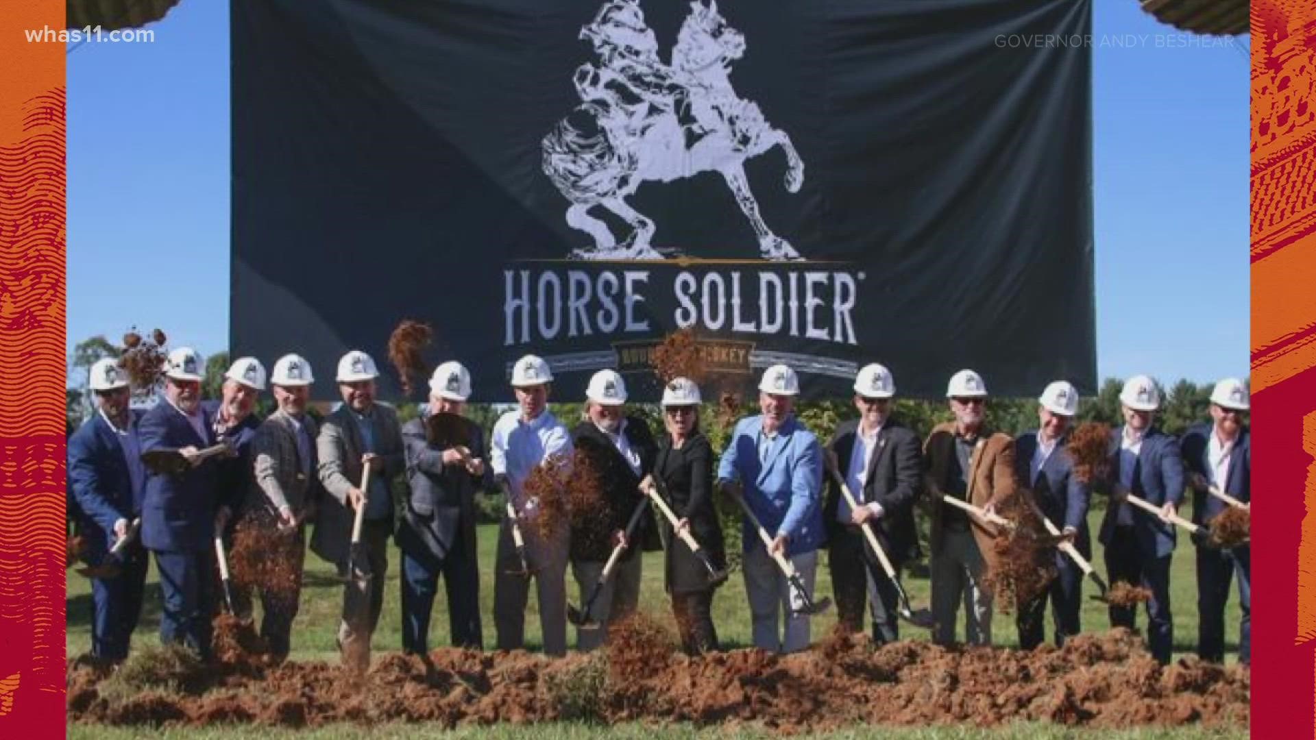 Gov. Andy Beshear attended a groundbreaking for Horse Soldier Bourbon’s $200 million tourism development project in Somerset.