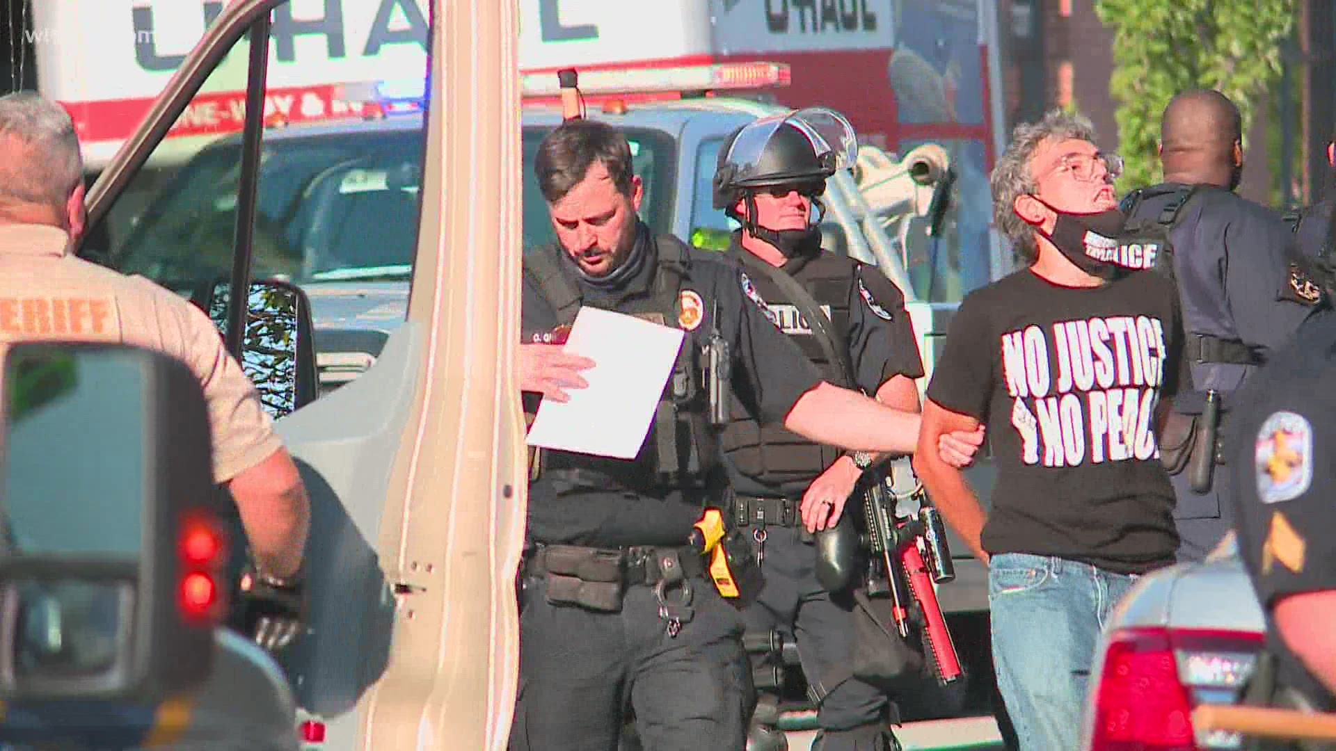 During a Breonna Taylor demonstration in NuLu, LMPD arrested 76 protesters.