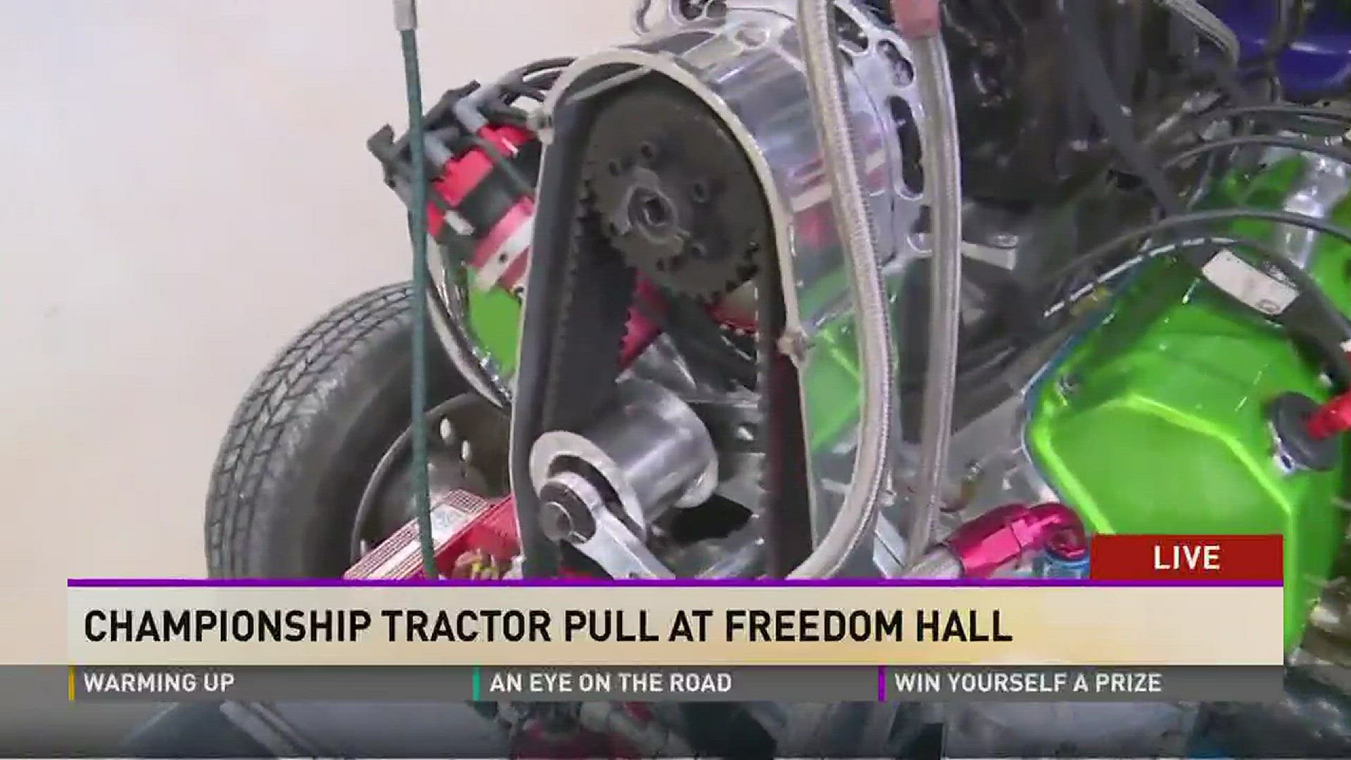 Championship tractor pull at Freedom Hall