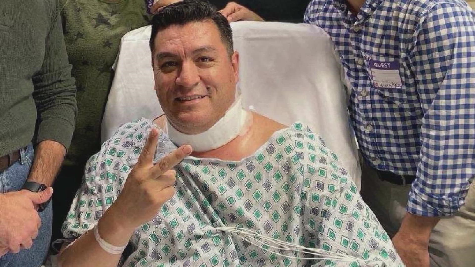 More than a week after an El Paso, Texas man had his throat slit while visiting downtown Louisville, he's sharing his experience with us.