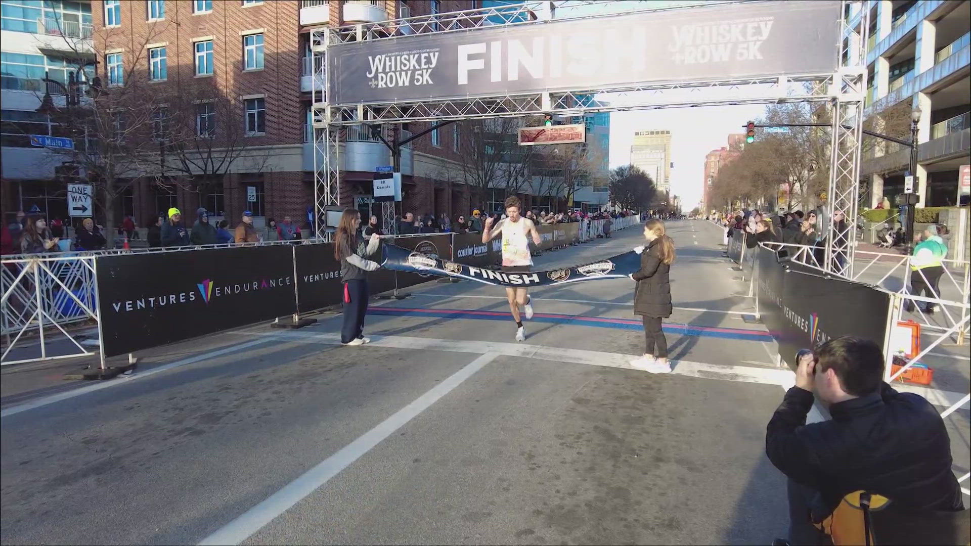 More than 3,400 runners participated in the Whiskey Row 5K, the first leg of the Triple Crown of Running. The race raises money for the WHAS Crusade for Children.