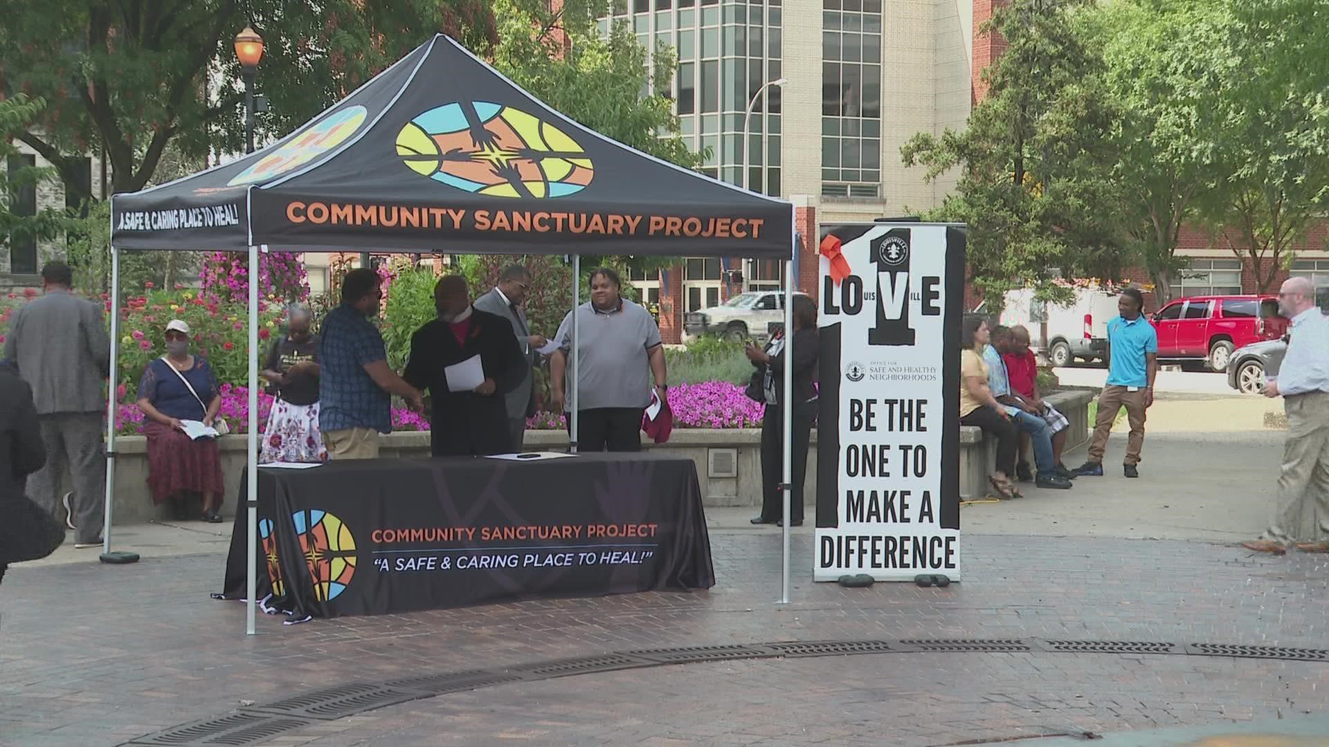 Representatives from different religious organizations came together to pray for the end of gun violence throughout the Metro.