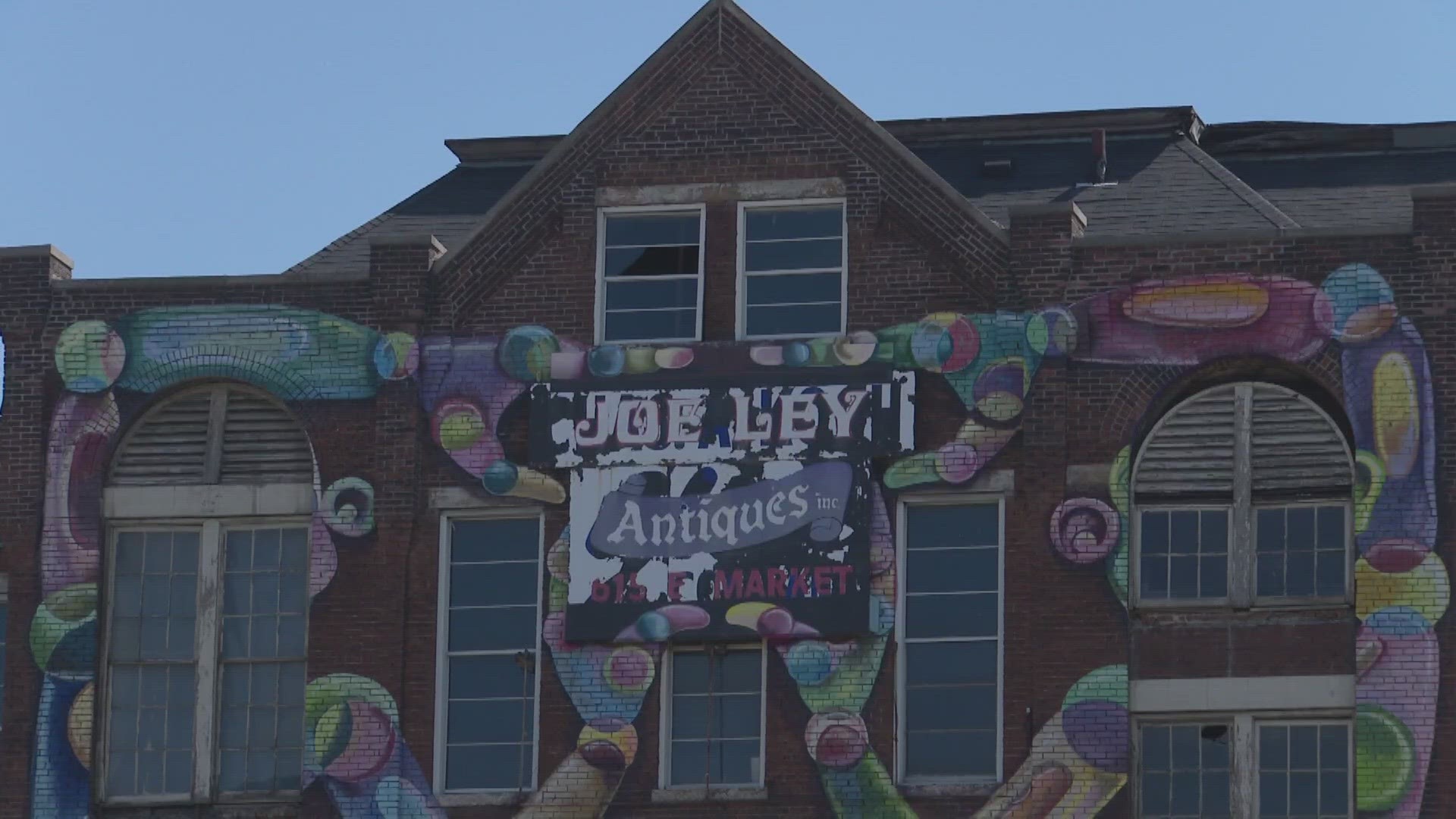 The historic Joe Ley building on East Market was built in the 1800s and housed Joe Ley antiques for 50 years.